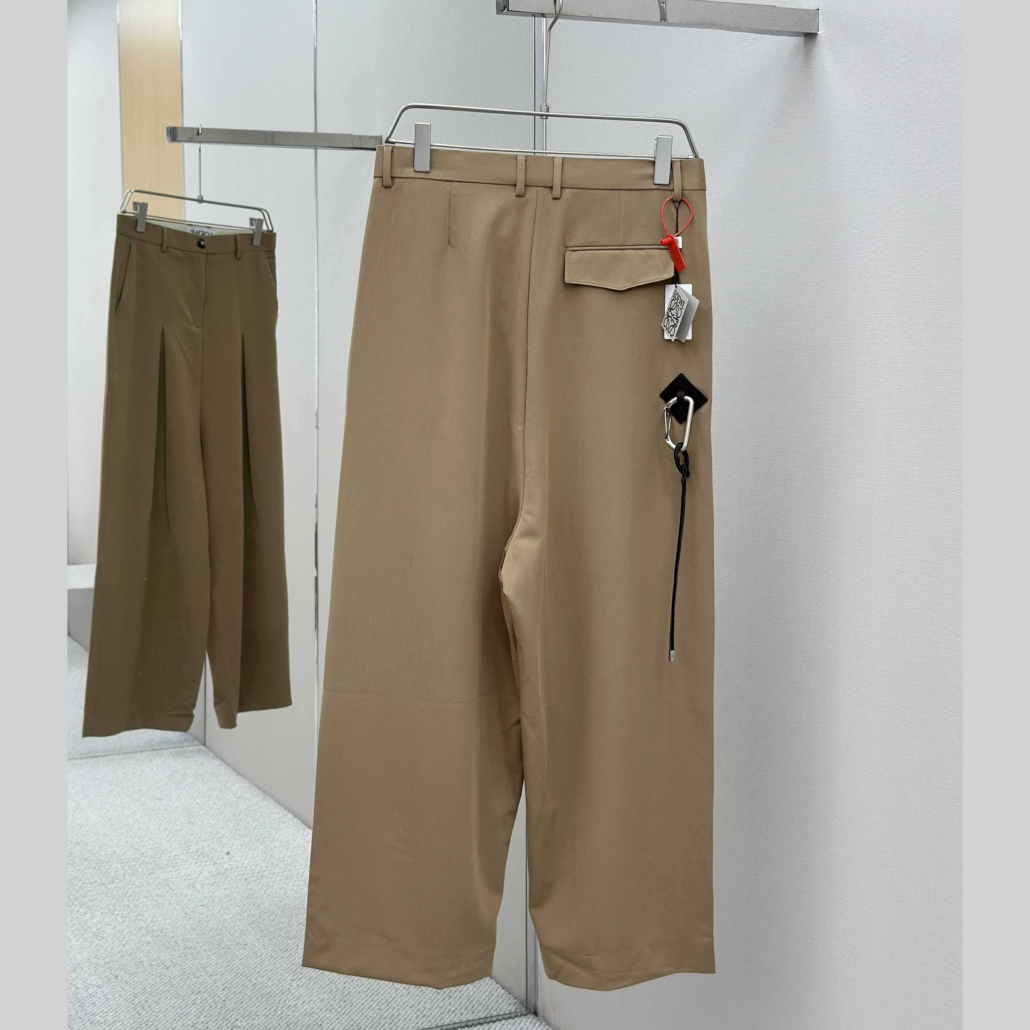 Loewe Low Crotch Trousers In Cotton - DopestKickz