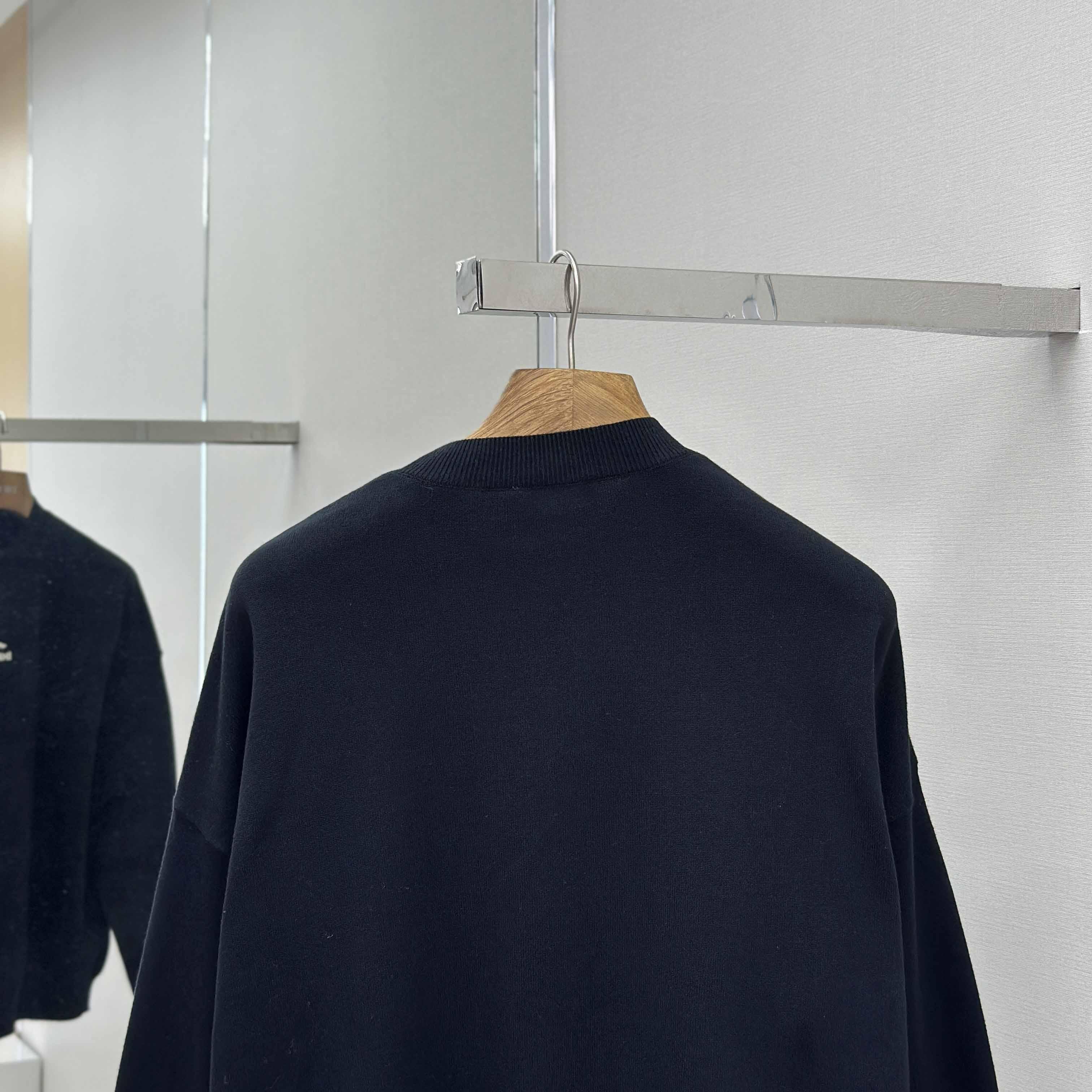 Balenciaga Ski Crewneck Sweater In Black - DopestKickz