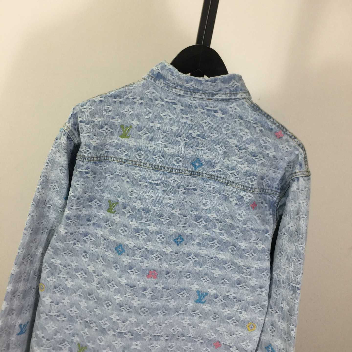 Louis Vuitton Tyler Colorful Card Denim Shirt - DopestKickz