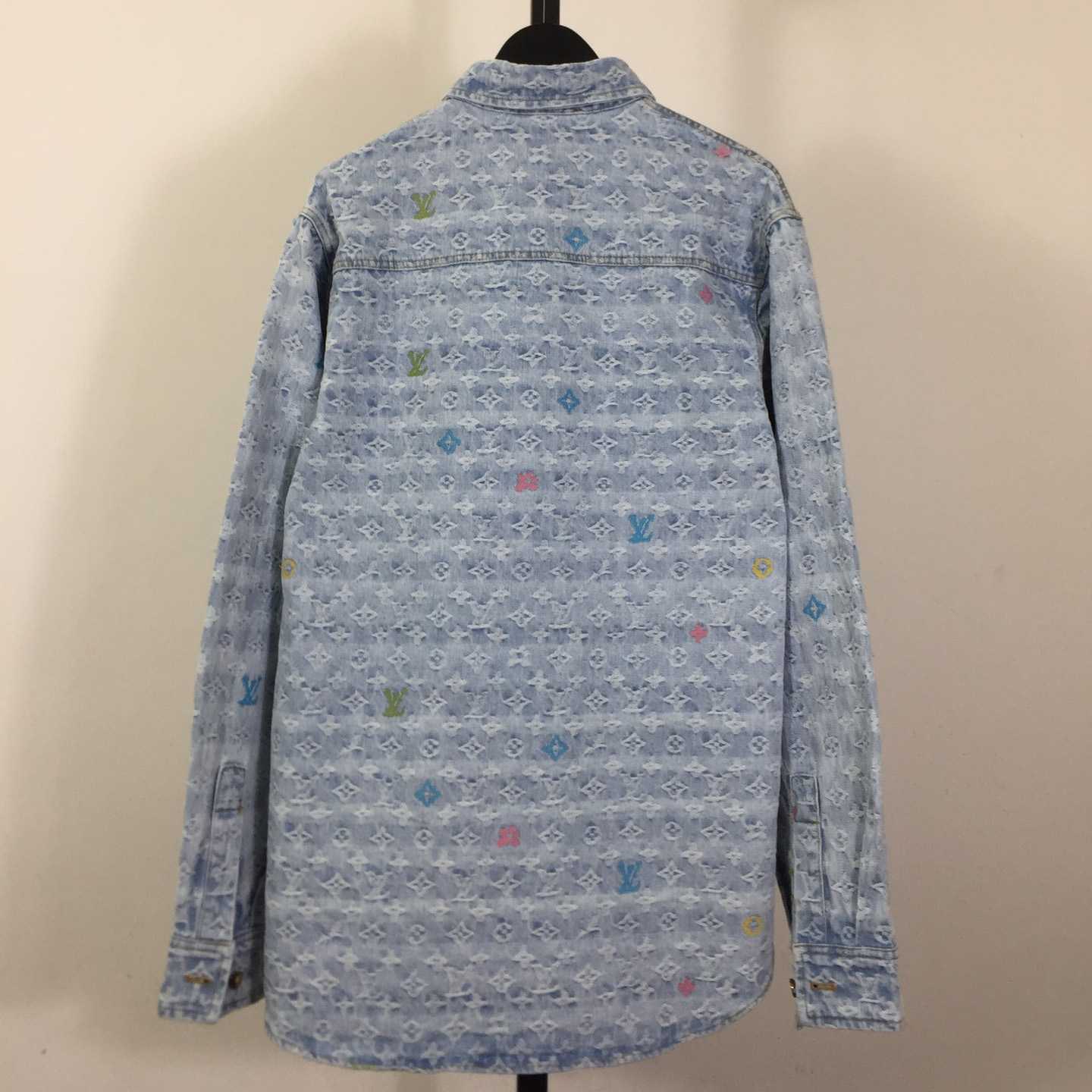 Louis Vuitton Tyler Colorful Card Denim Shirt - DopestKickz