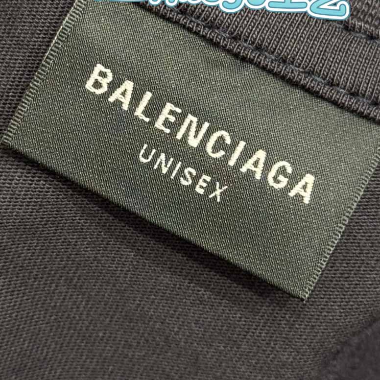 Balenciaga BB Icon Stencil Long Sleeve T-Shirt Large Fit in Black Faded  - DopestKickz