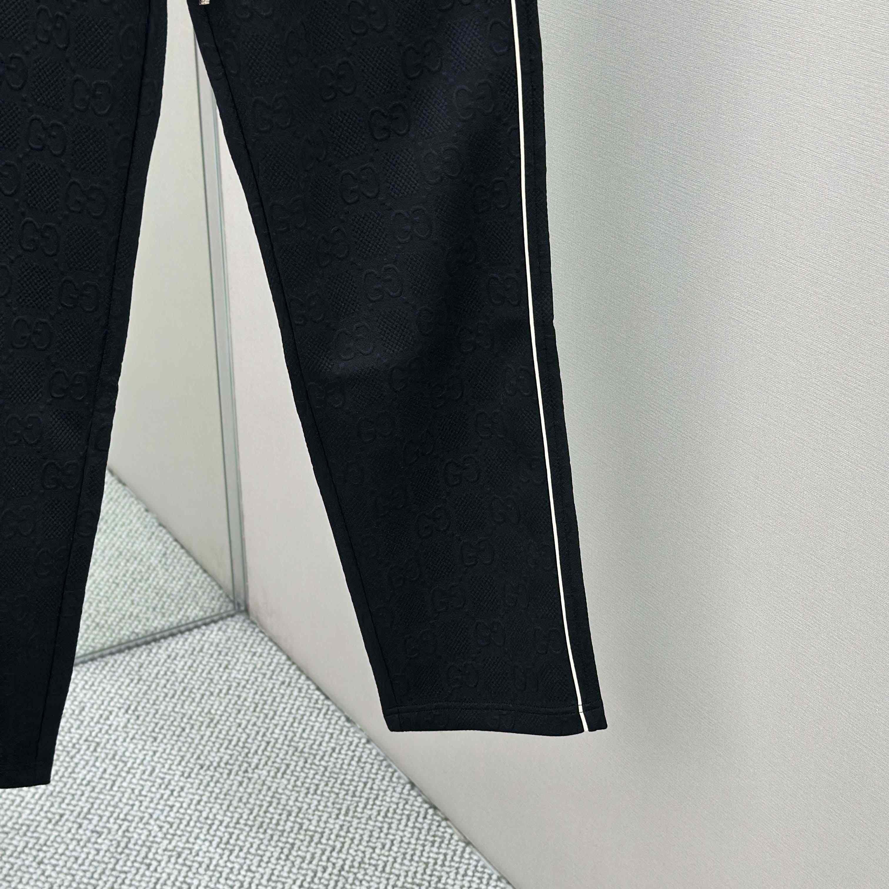 Gucci Black Cotton Pants - DopestKickz