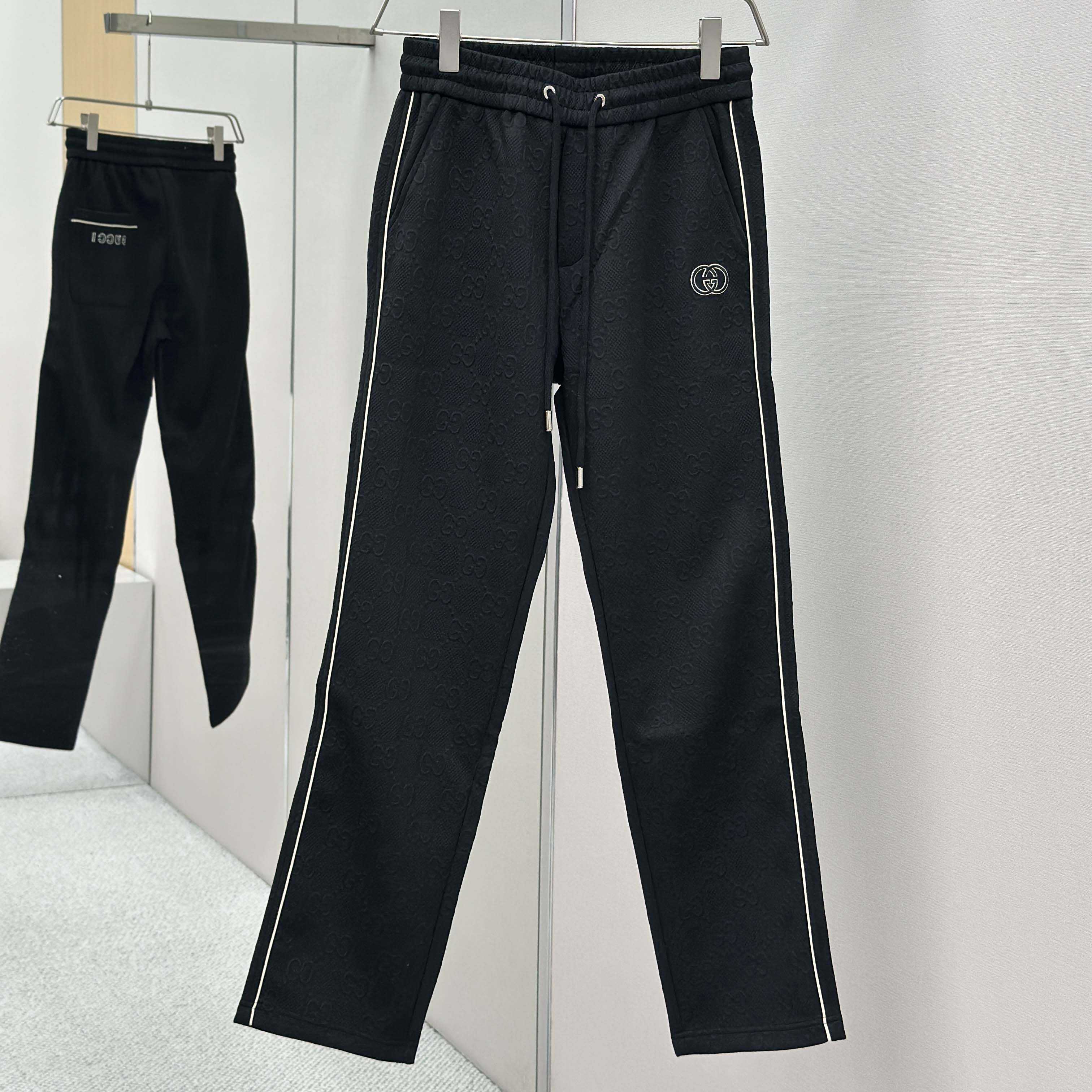 Gucci Black Cotton Pants - DopestKickz