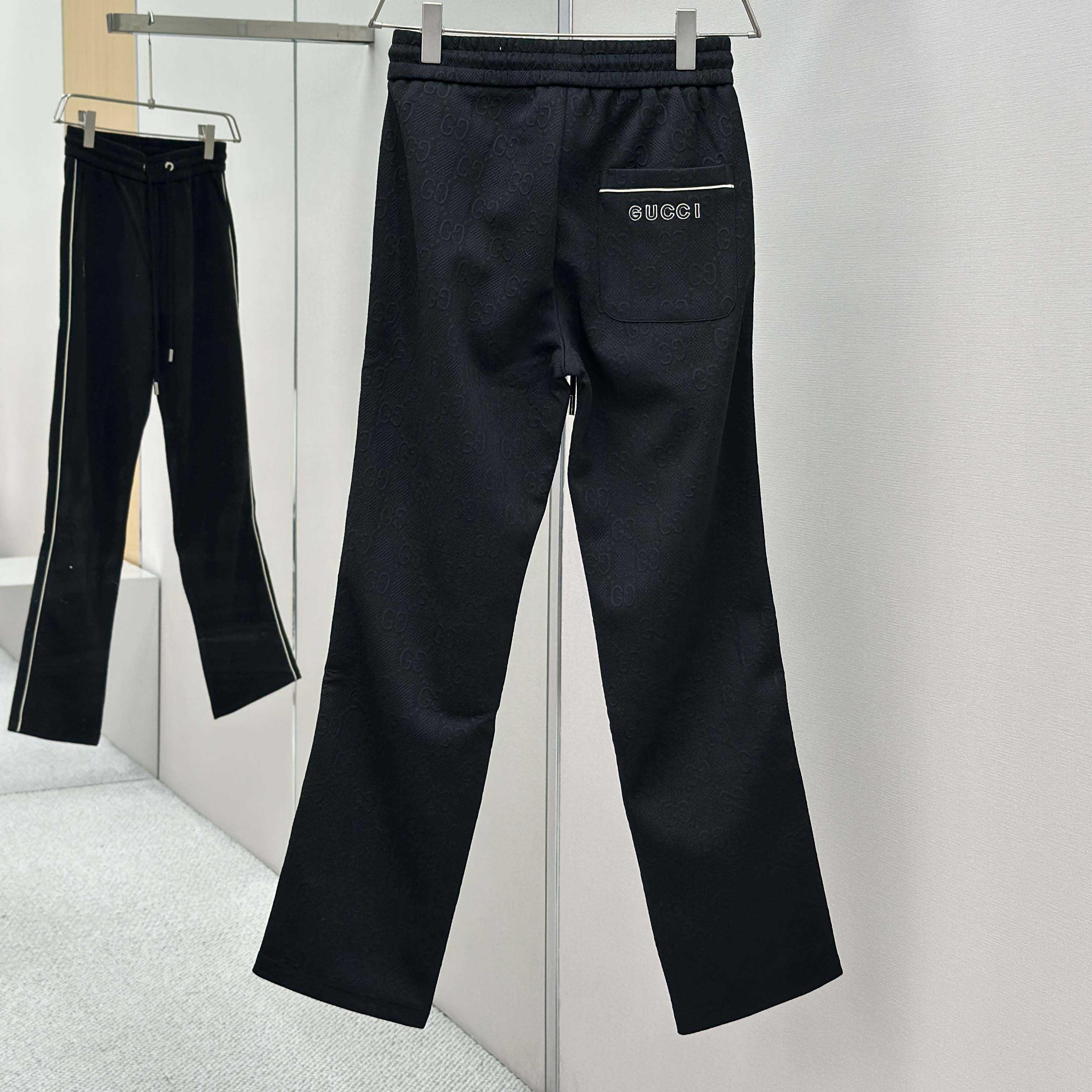 Gucci Black Cotton Pants - DopestKickz