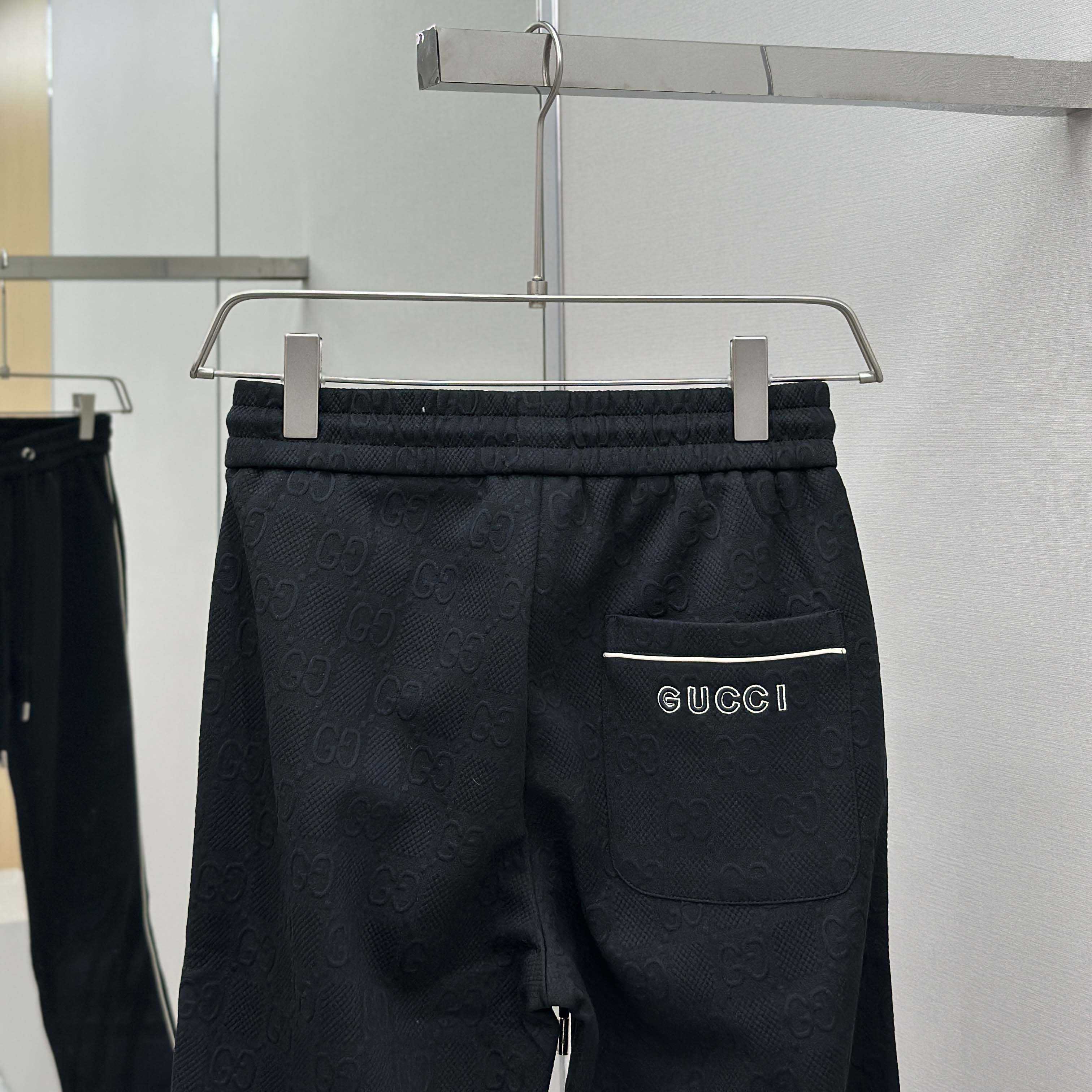 Gucci Black Cotton Pants - DopestKickz