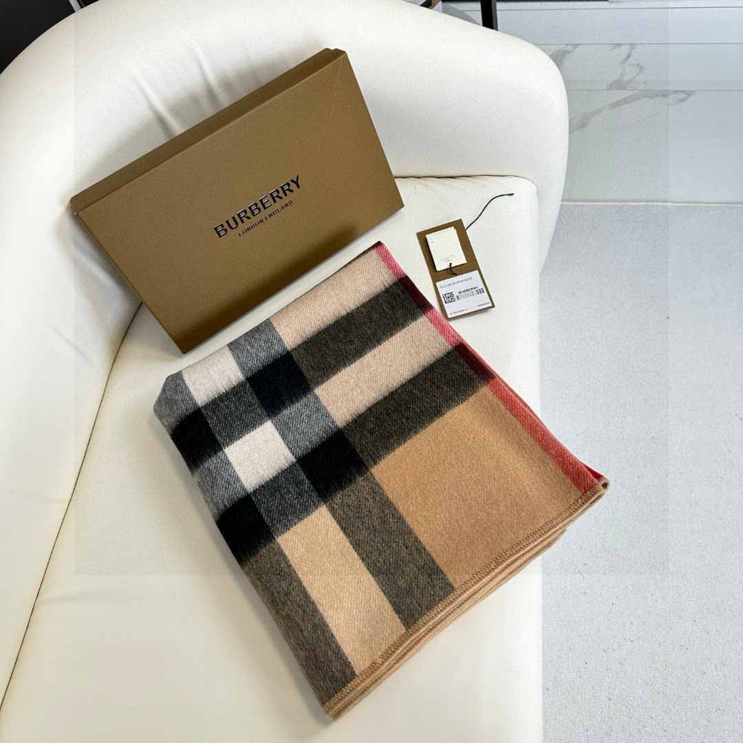 Burberry Reversible Monogram Wool Cashmere Jacquard Cape - DopestKickz