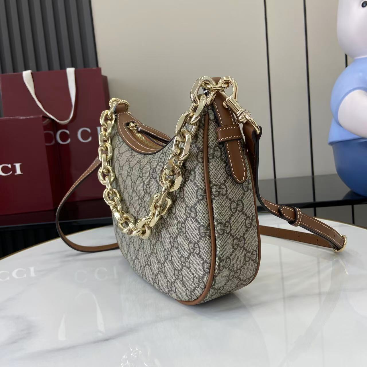 Gucci GG Emblem Medium Shoulder Bag - DopestKickz
