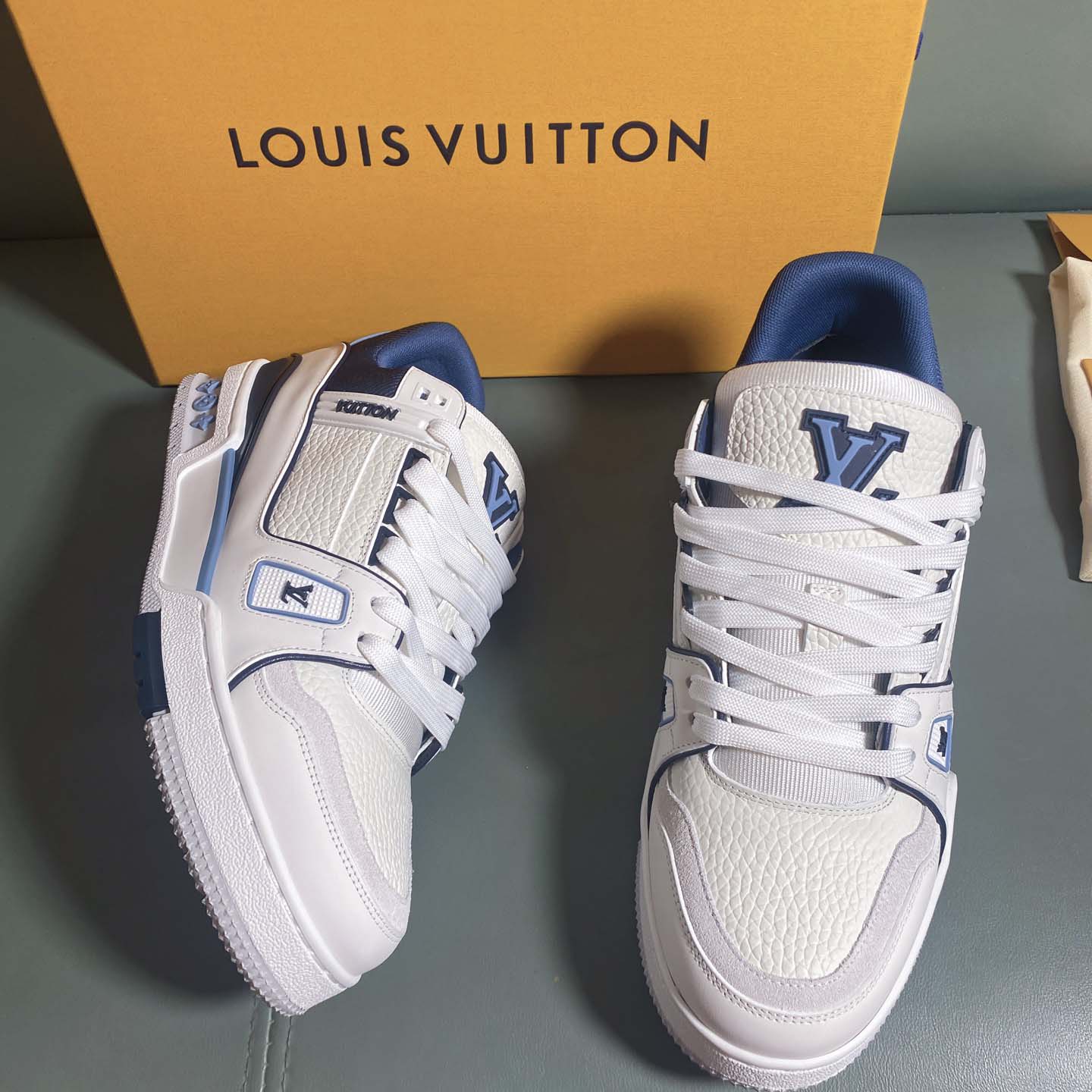 Louis Vuitton LV Trainer Sneaker     - DopestKickz