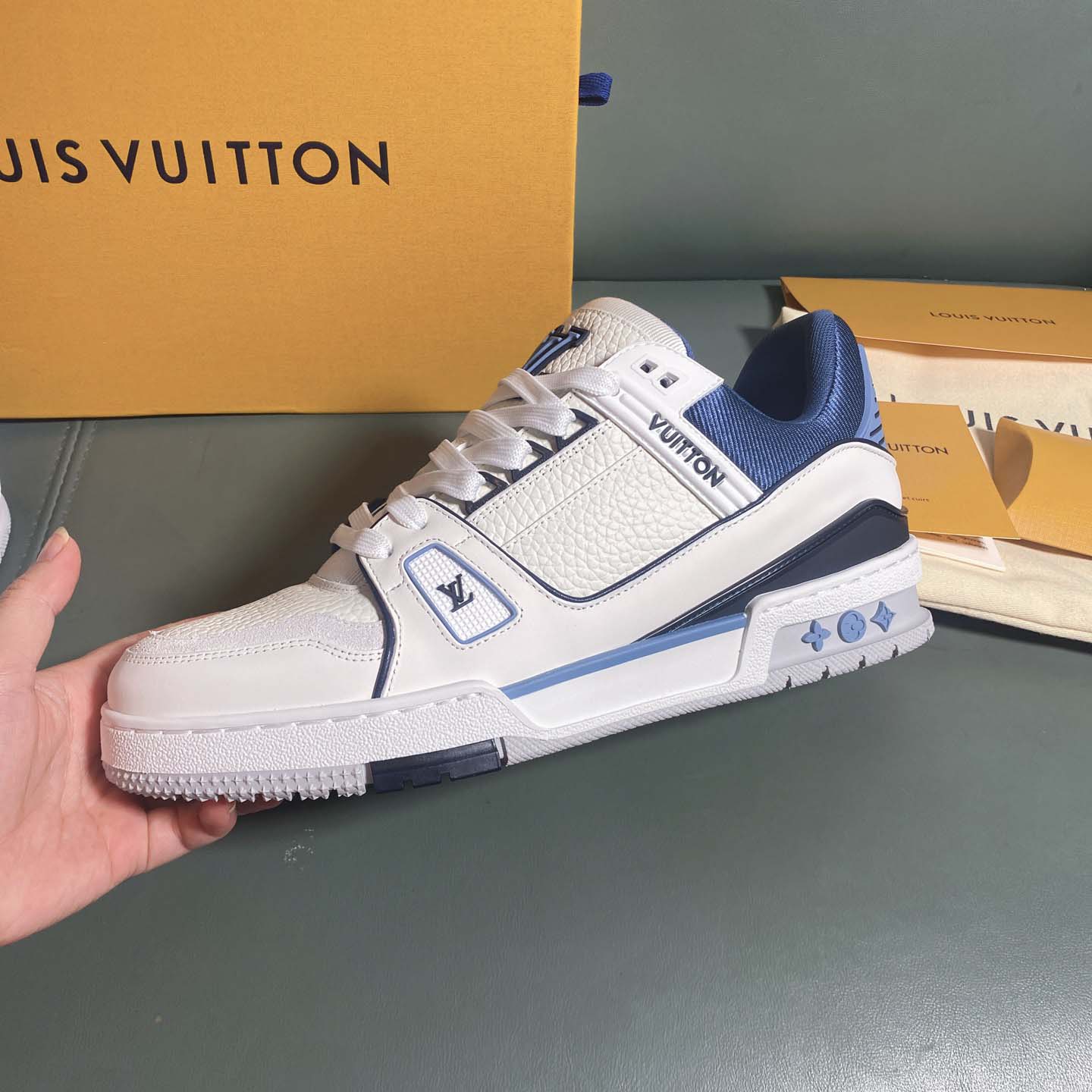 Louis Vuitton LV Trainer Sneaker     - DopestKickz