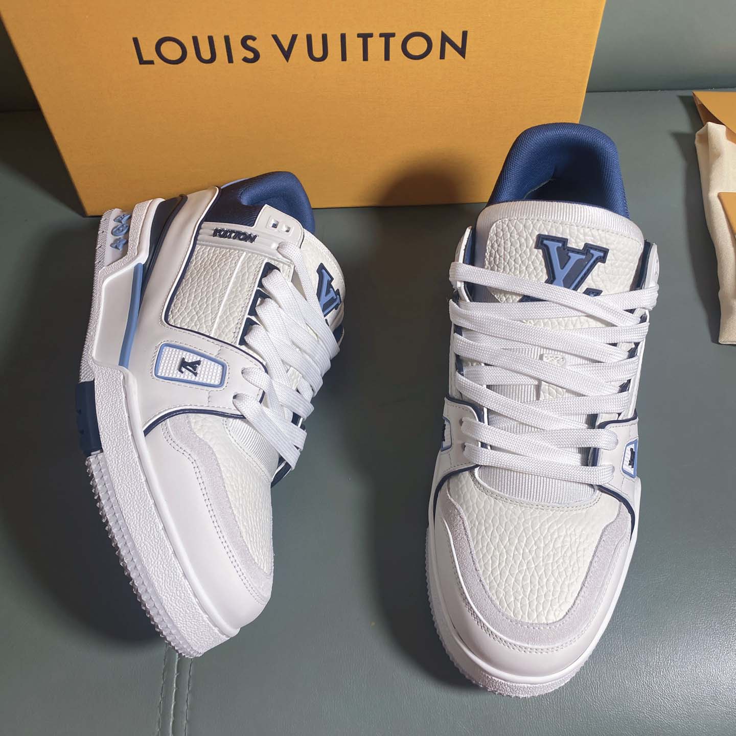 Louis Vuitton LV Trainer Sneaker     - DopestKickz