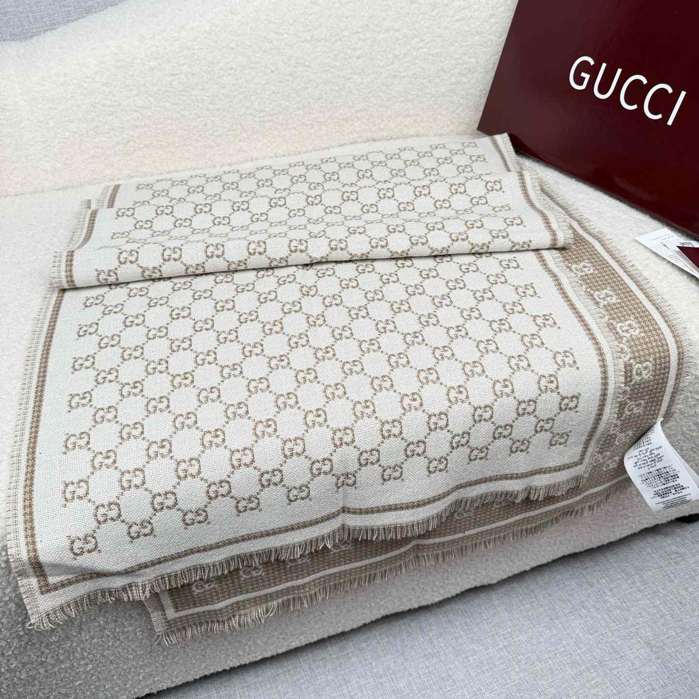 Gucci GG Wool Scarf - DopestKickz