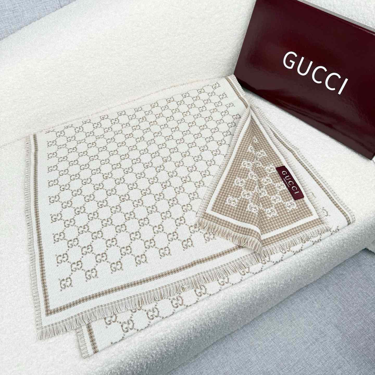 Gucci GG Wool Scarf - DopestKickz