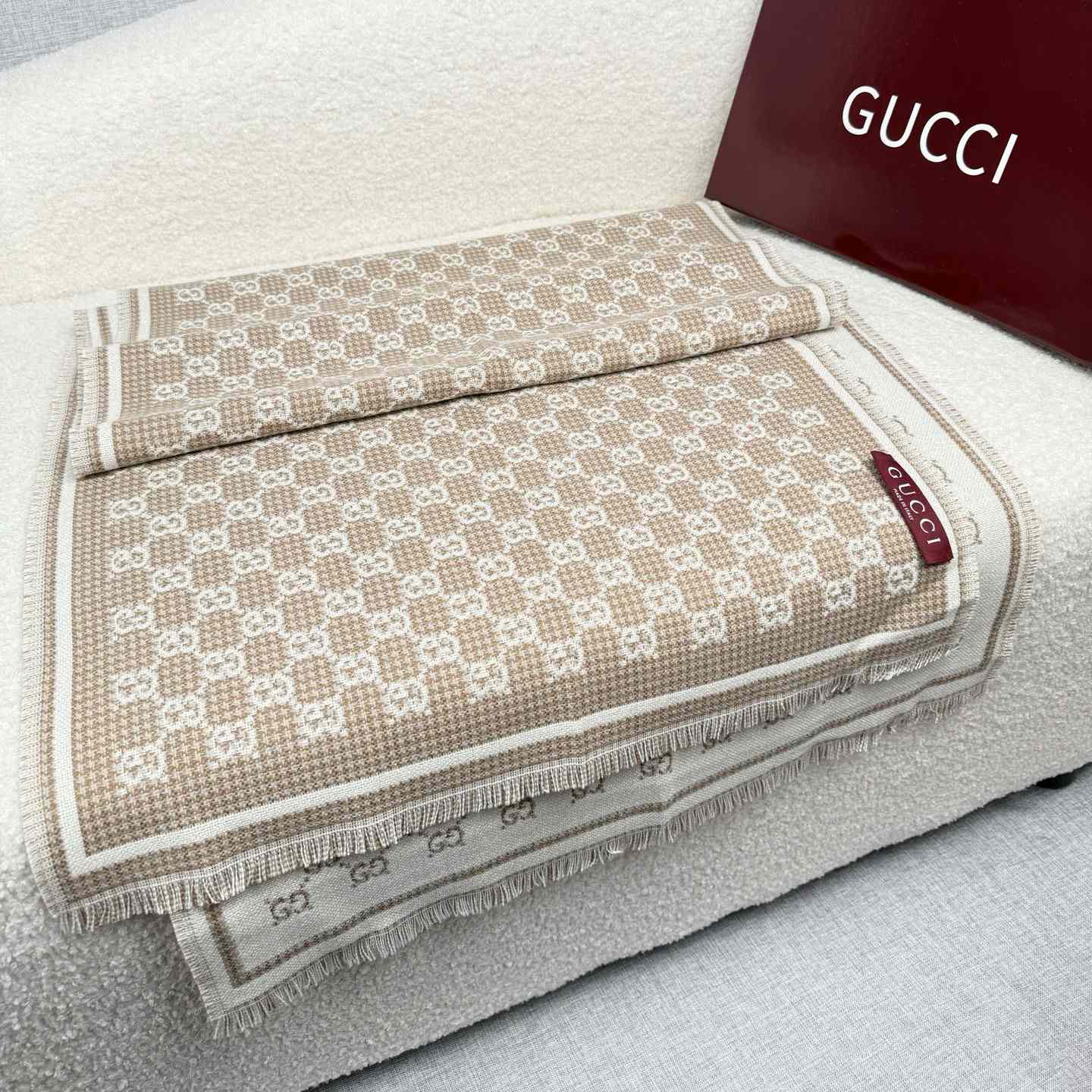 Gucci GG Wool Scarf - DopestKickz