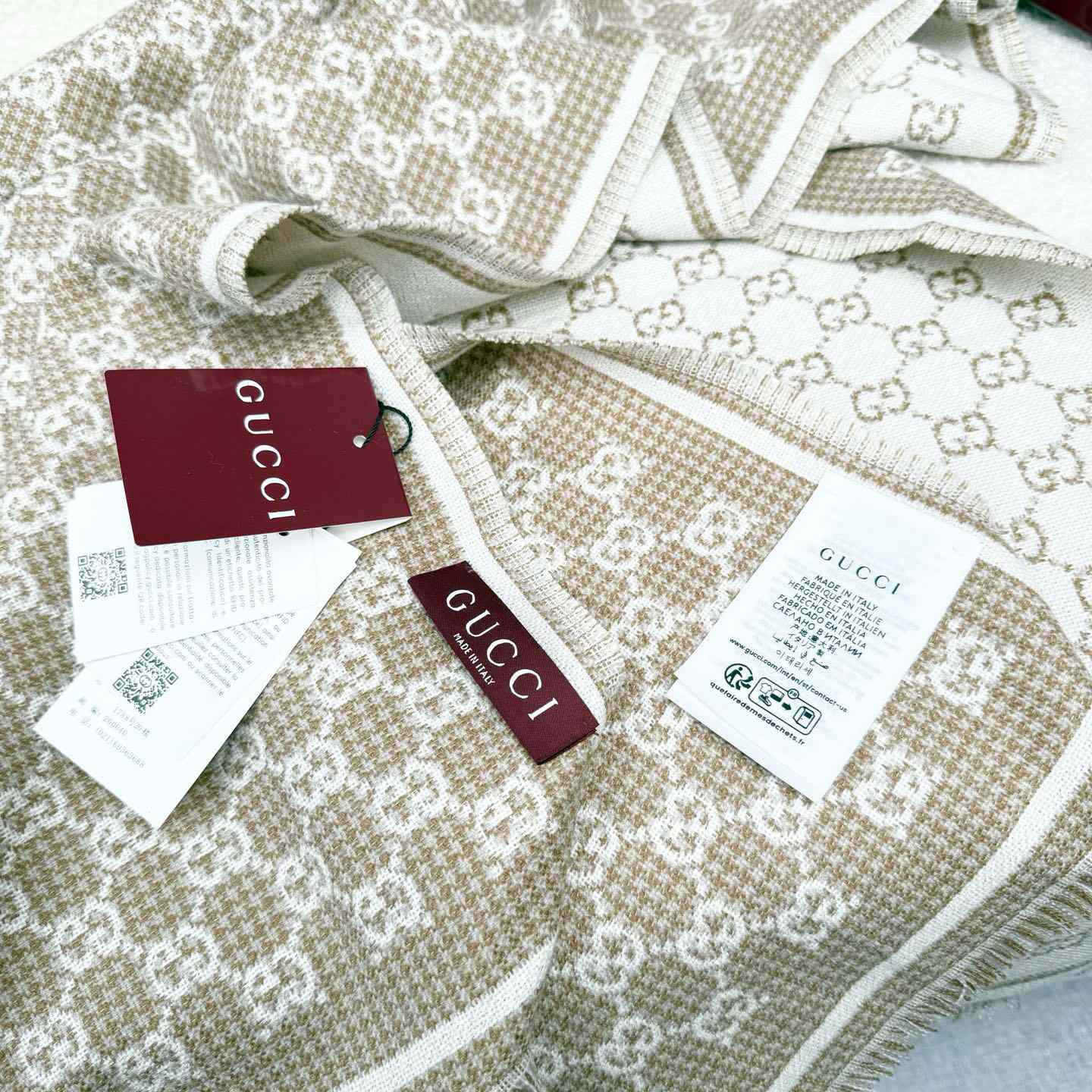 Gucci GG Wool Scarf - DopestKickz