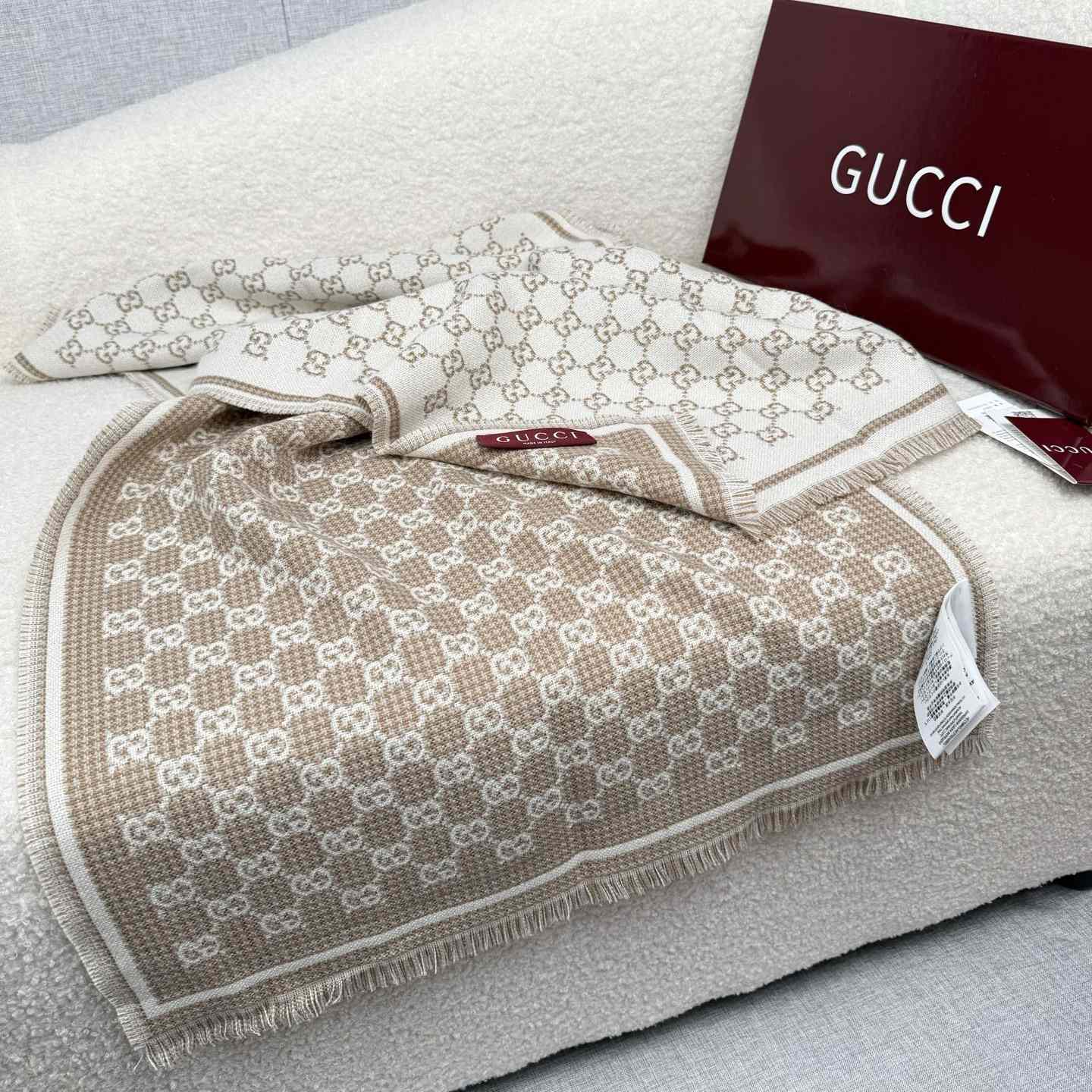 Gucci GG Wool Scarf - DopestKickz