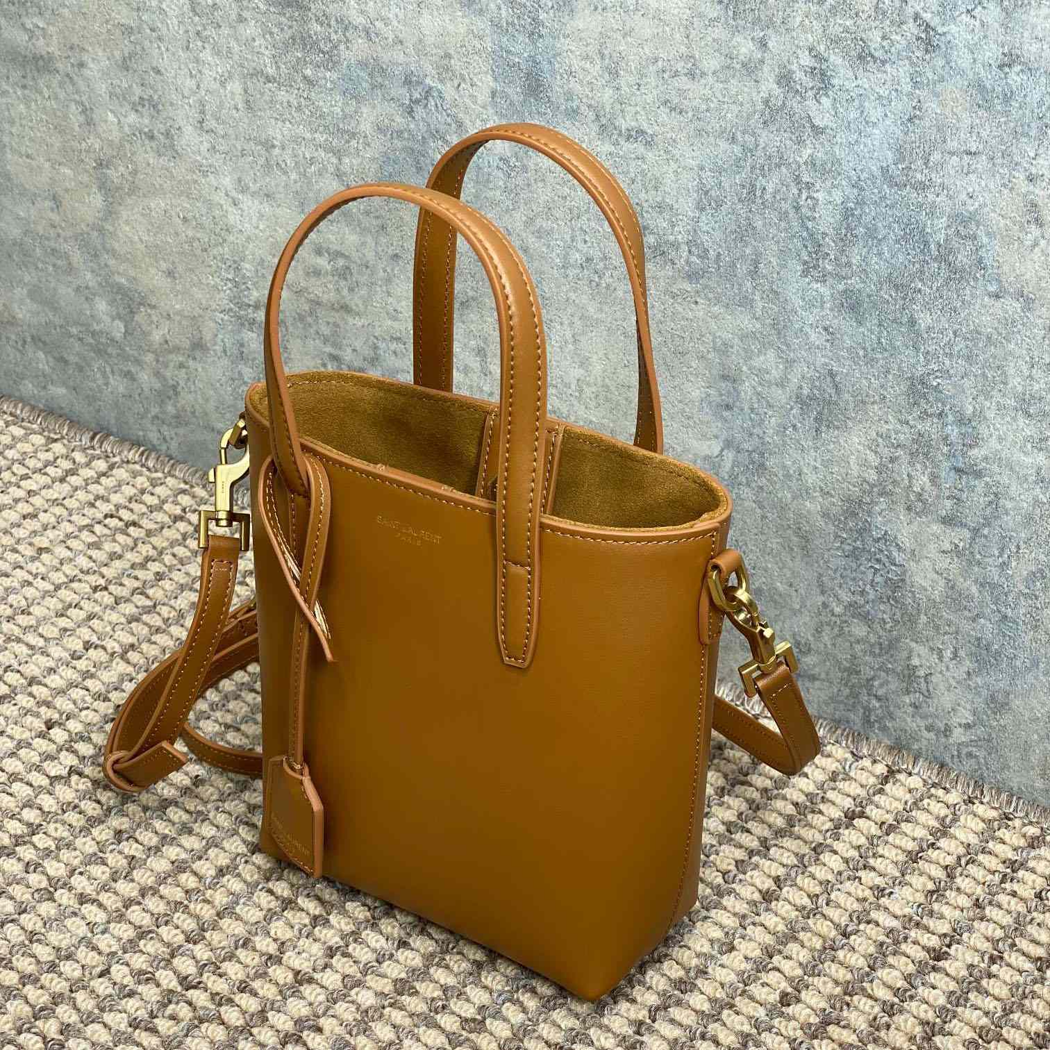 Saint Laurent Mini Toy Shopping Saint Laurent In Box Leather - DopestKickz