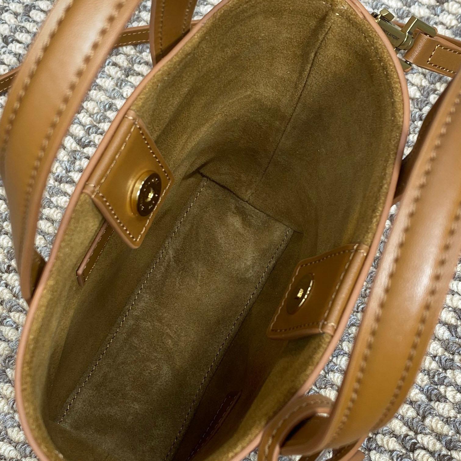 Saint Laurent Mini Toy Shopping Saint Laurent In Box Leather - DopestKickz