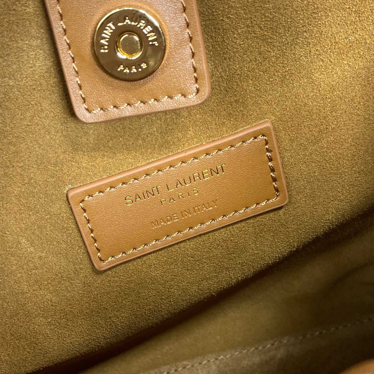 Saint Laurent Mini Toy Shopping Saint Laurent In Box Leather - DopestKickz