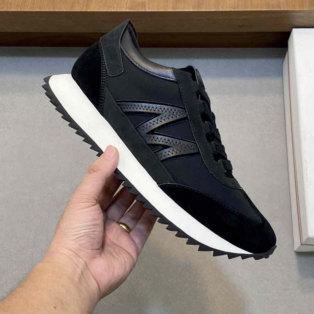 Moncler Pacey2 Suede & Nubuck Trainers - DopestKickz