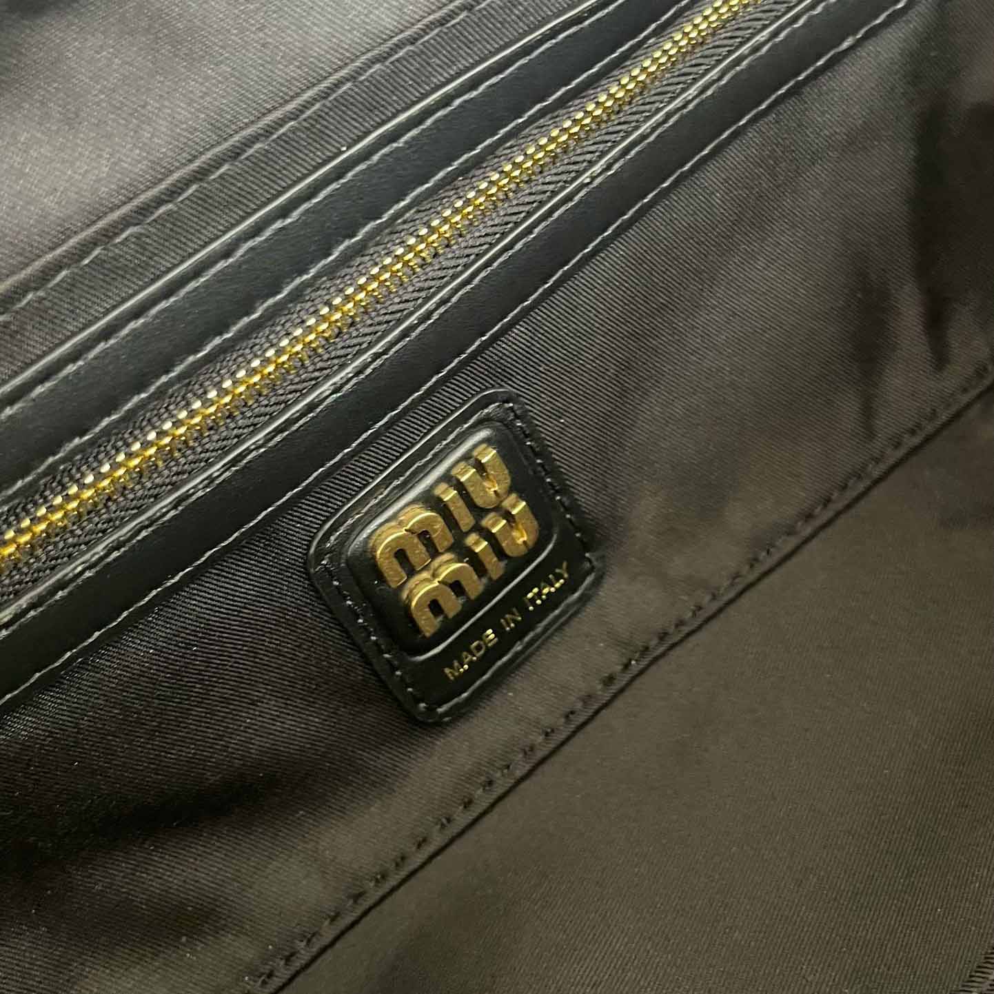 Miu Miu Beau Plaid And Leather Bag - DopestKickz