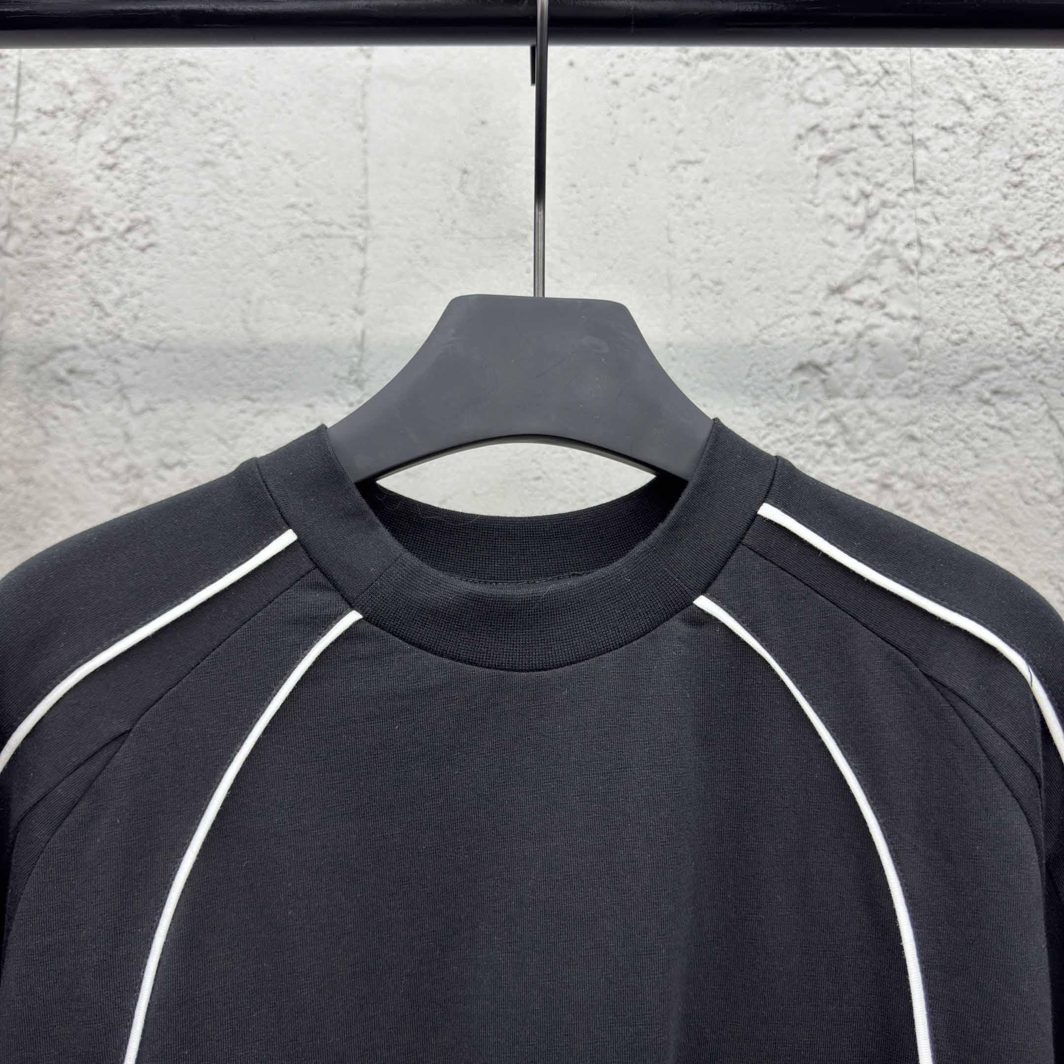 Balenciaga Paris Soccer T-Shirt Oversized In Black - DopestKickz