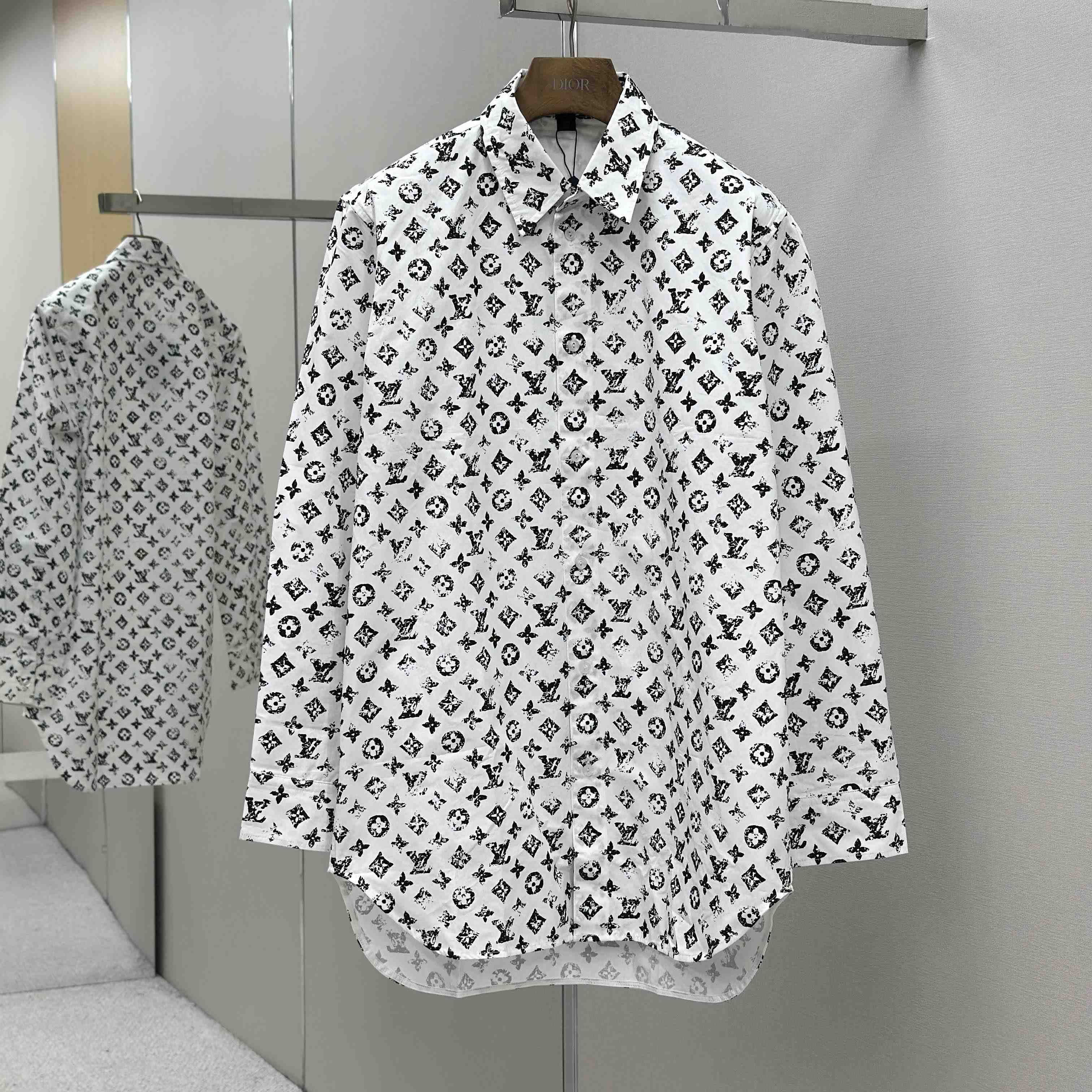 Louis Vuitton Monogram Fil Coupé Shirt   1AHX52 - DopestKickz