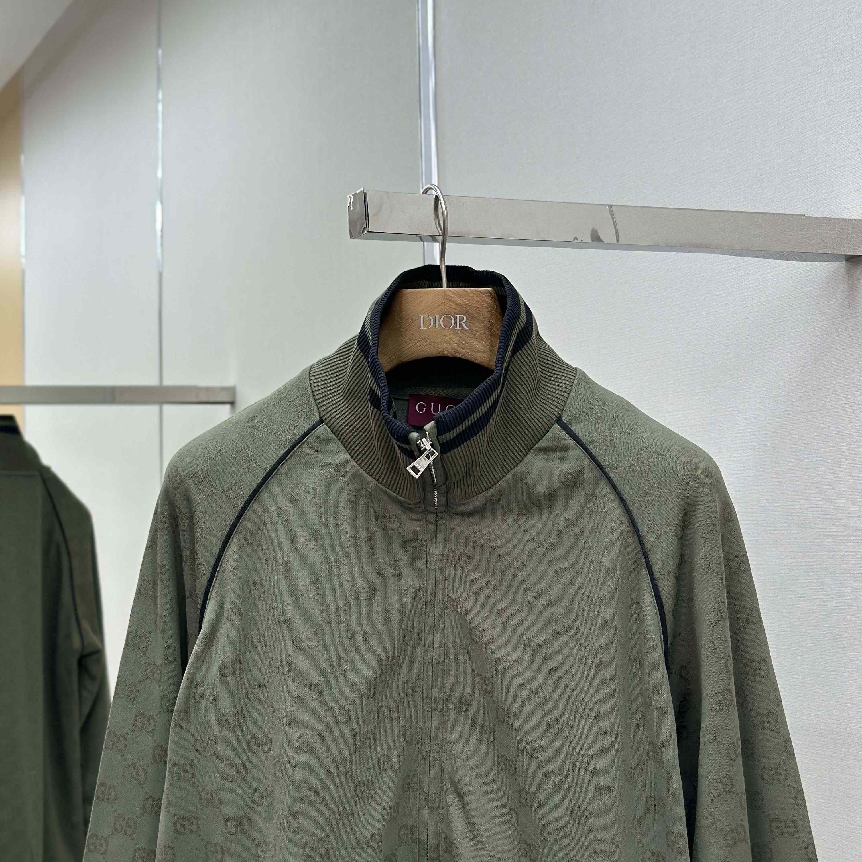 Gucci GG Jersey Jacquard Zip Jacket - DopestKickz