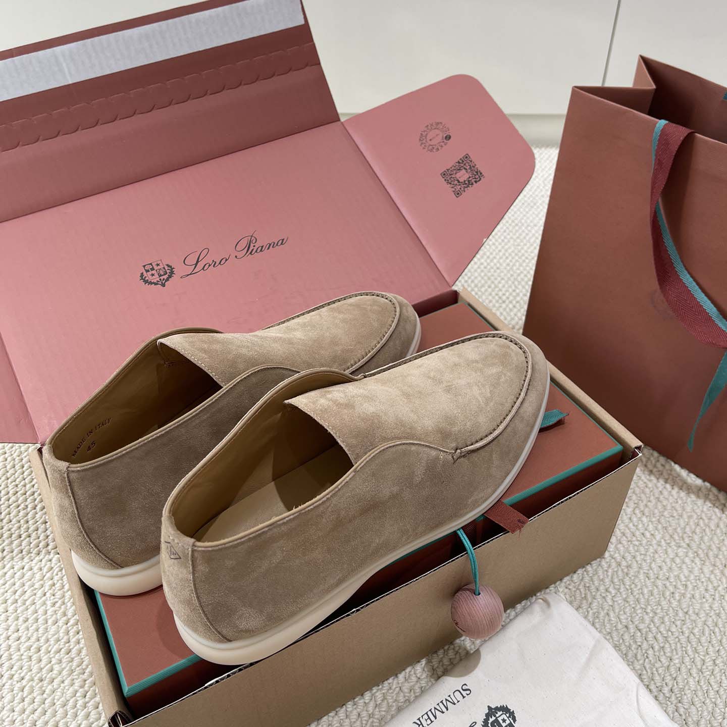 Loro Piana White Sole Summer Walk Loafers - DopestKickz