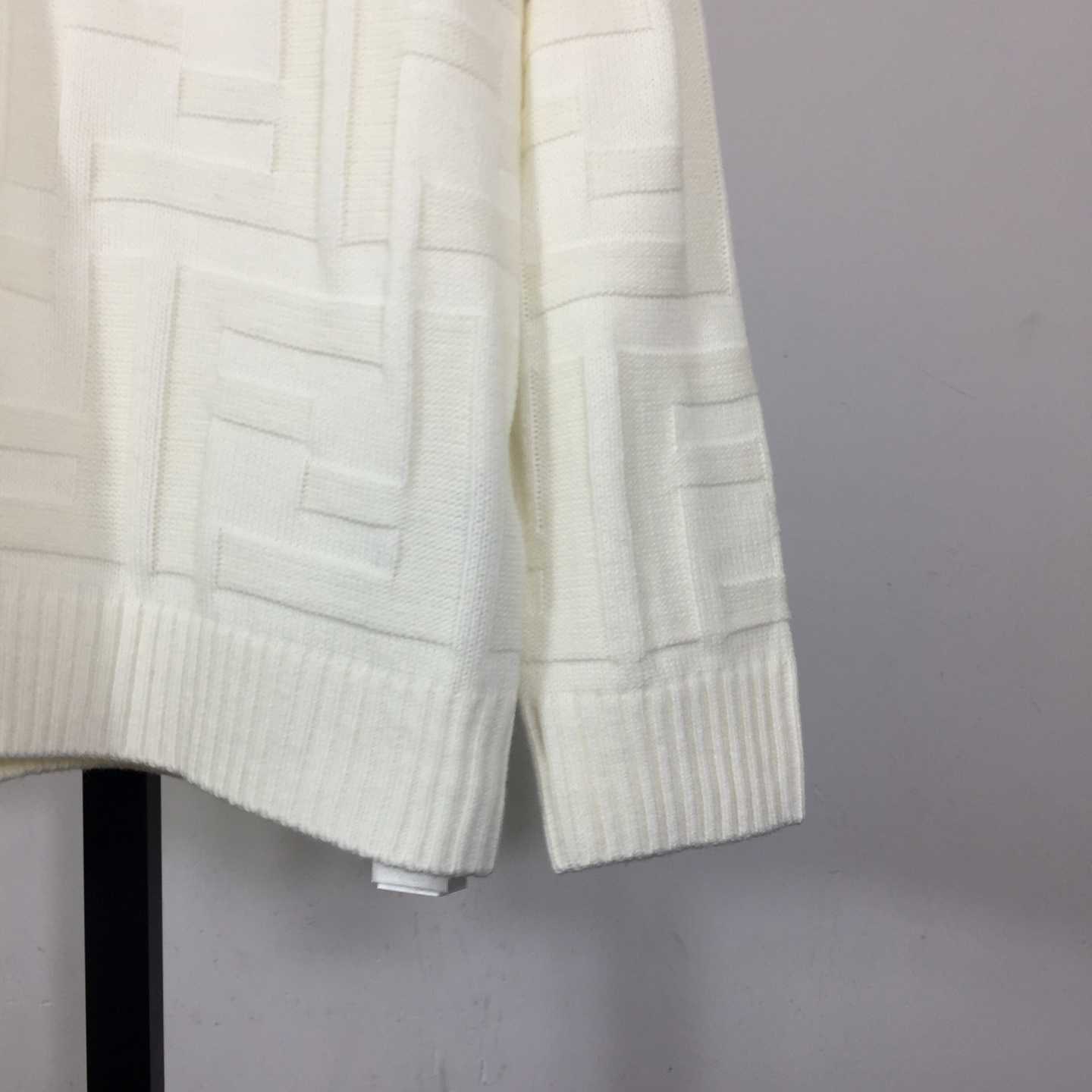 Fendi White Wool Pullover - DopestKickz