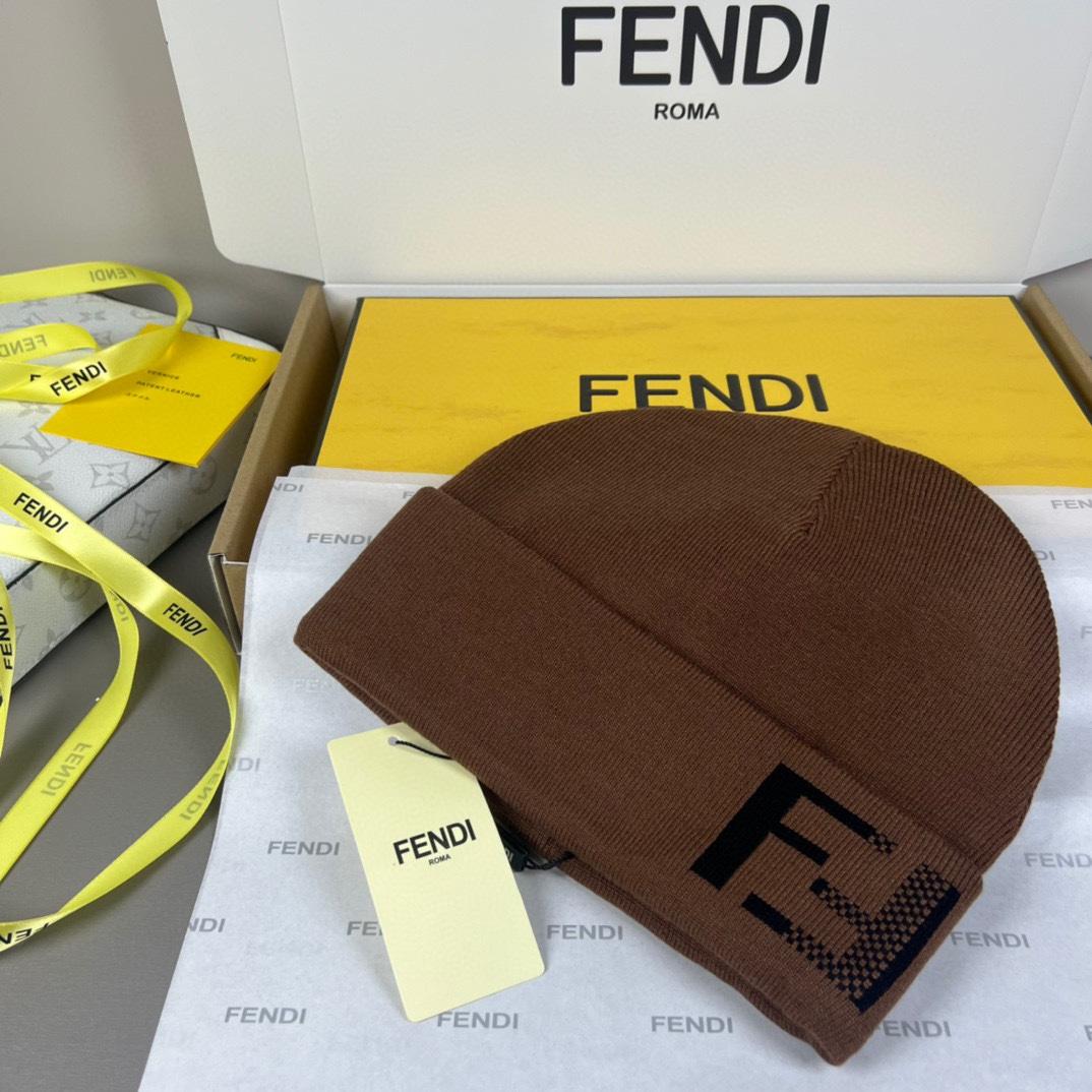Fendi FF-jacquard Beanie - DopestKickz