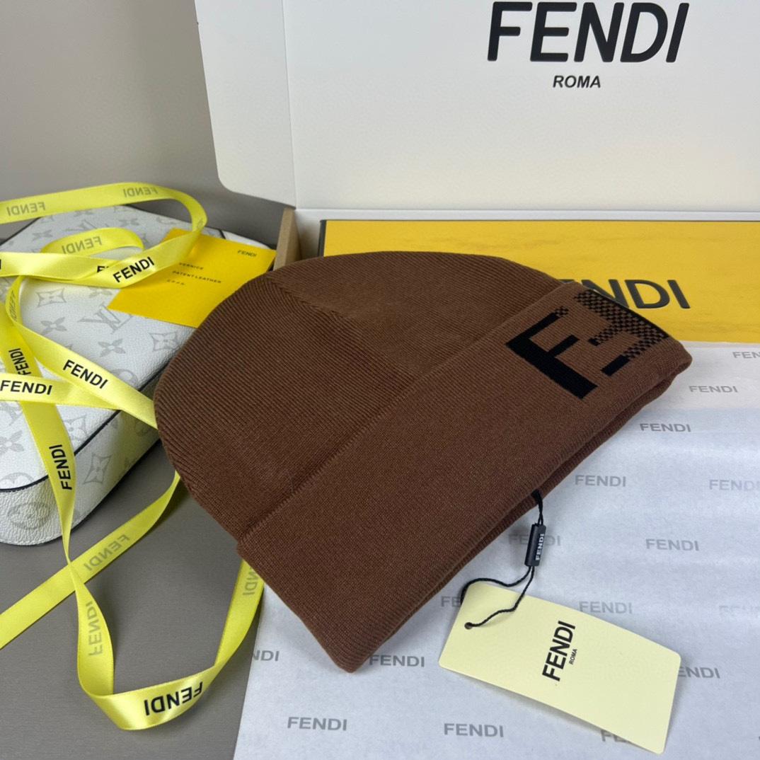 Fendi FF-jacquard Beanie - DopestKickz