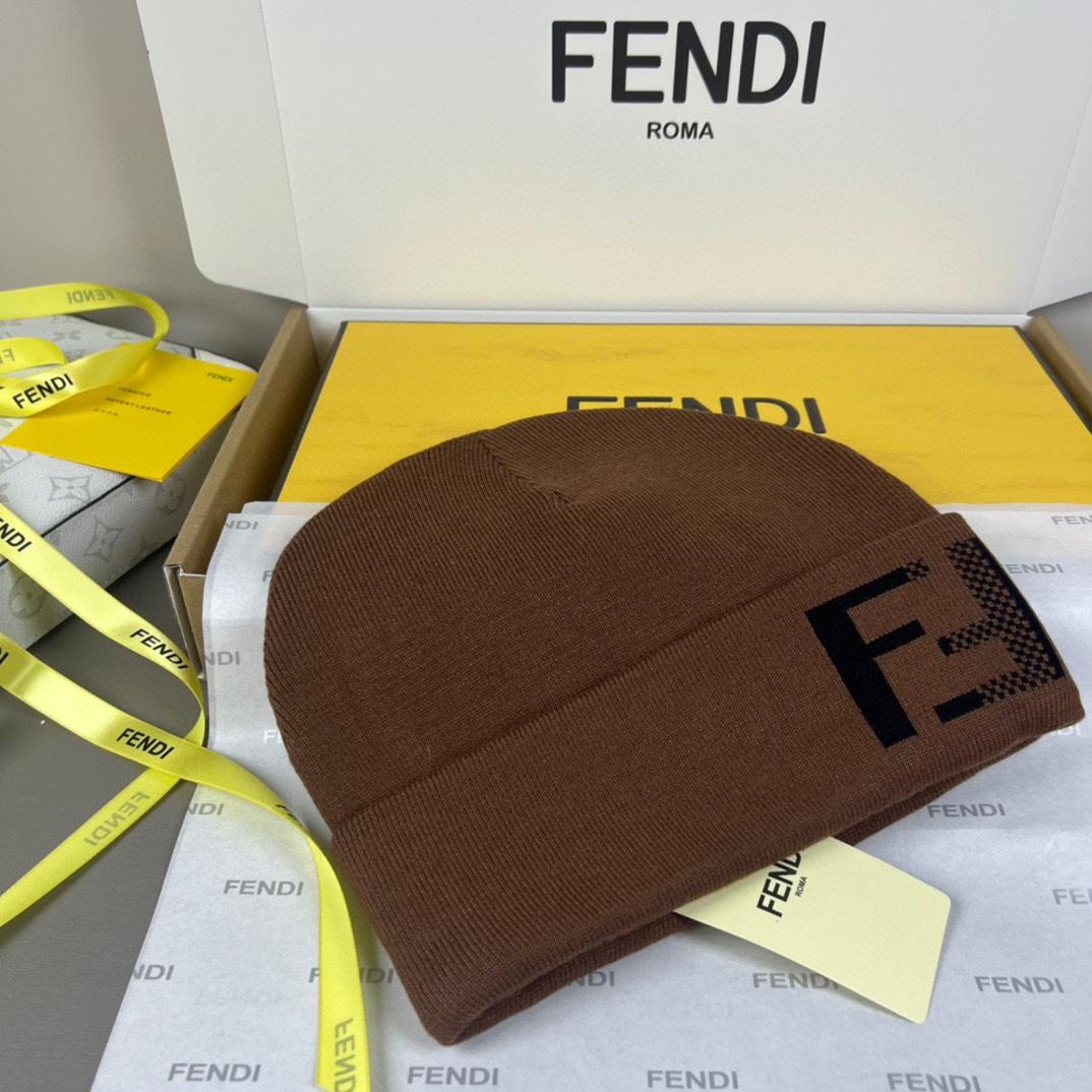 Fendi FF-jacquard Beanie - DopestKickz