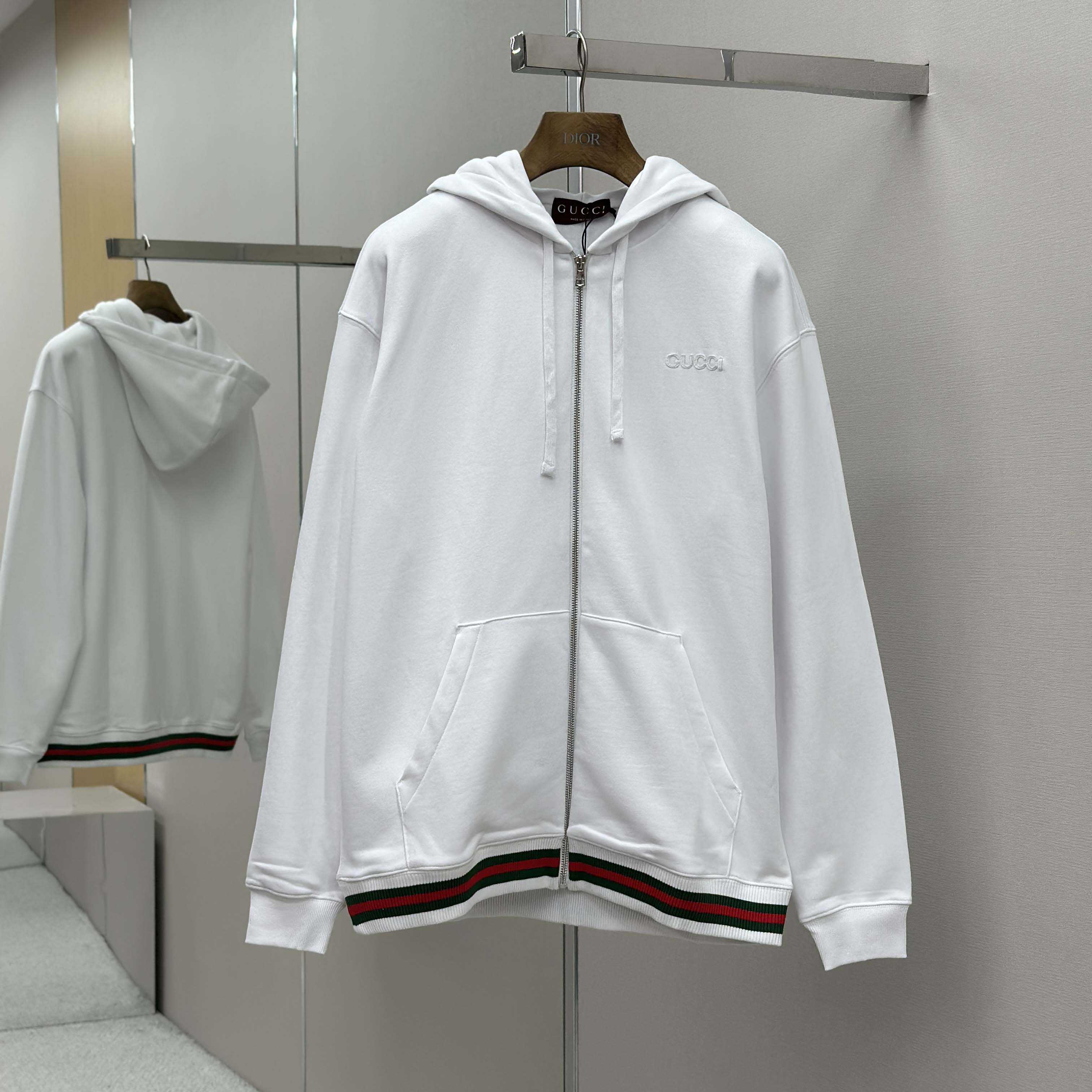 Gucci Cotton Jersey Sweatshirt With Web - DopestKickz