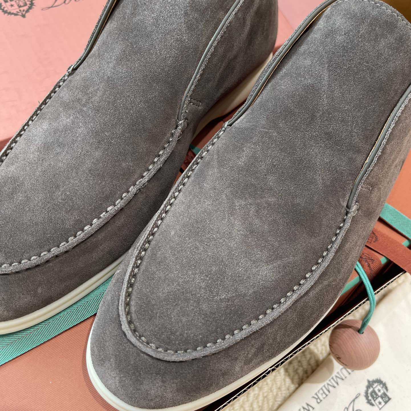 Loro Piana White Sole Summer Walk Loafers - DopestKickz