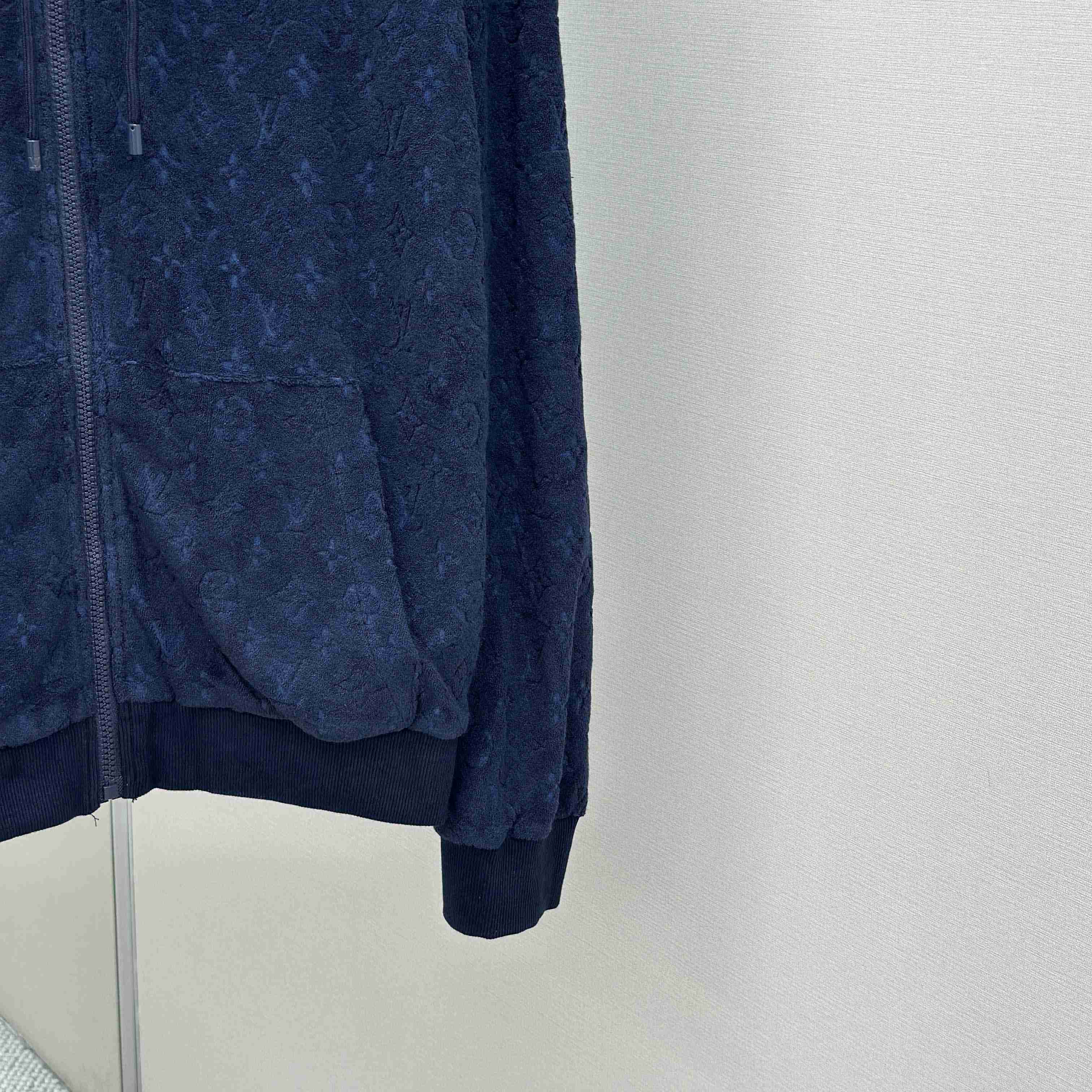 Louis Vuitton Monogram French Terry Zip-Through Hoodie   1AHUWW - DopestKickz