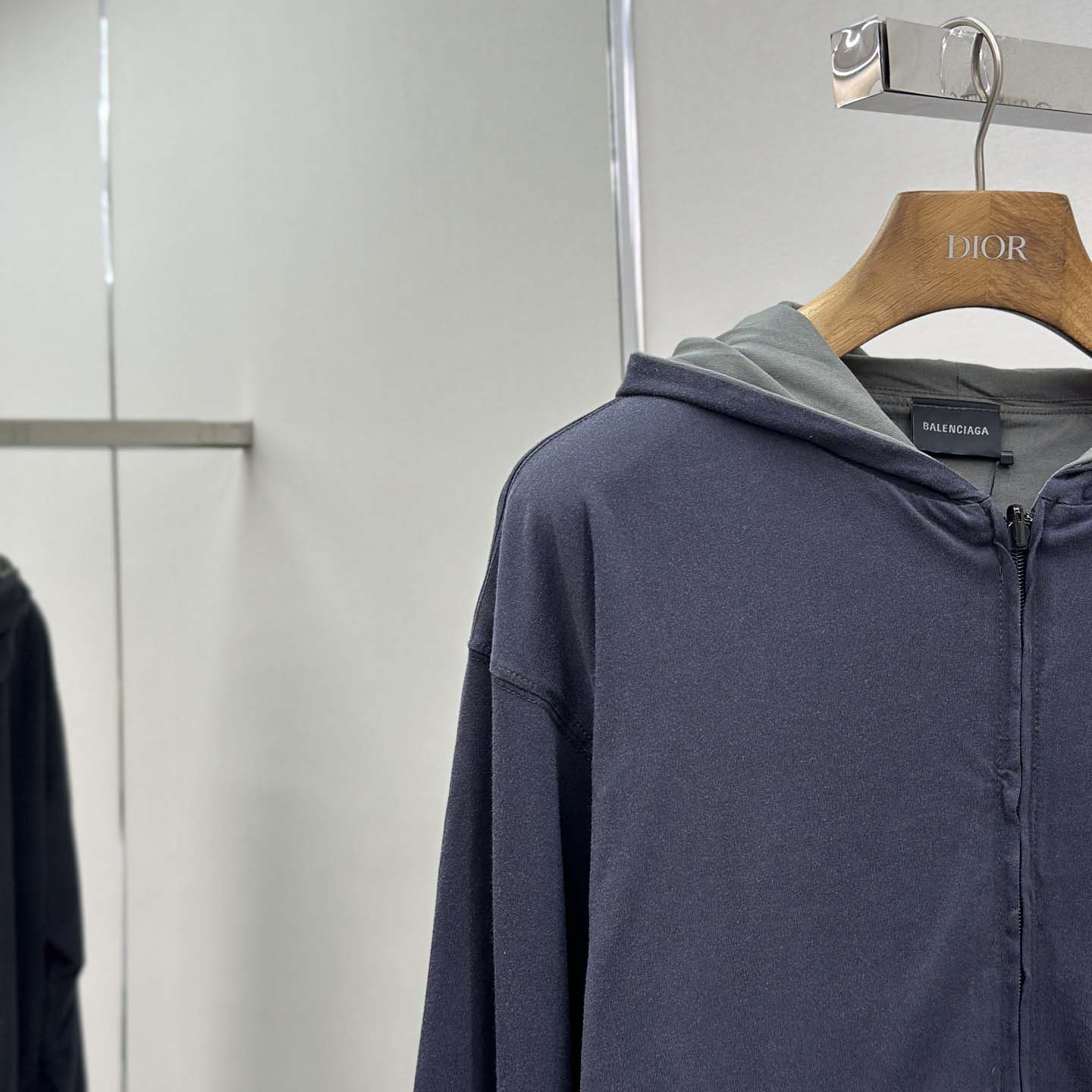 Balenciaga Back Reversible Zip-Up Hoodie - DopestKickz