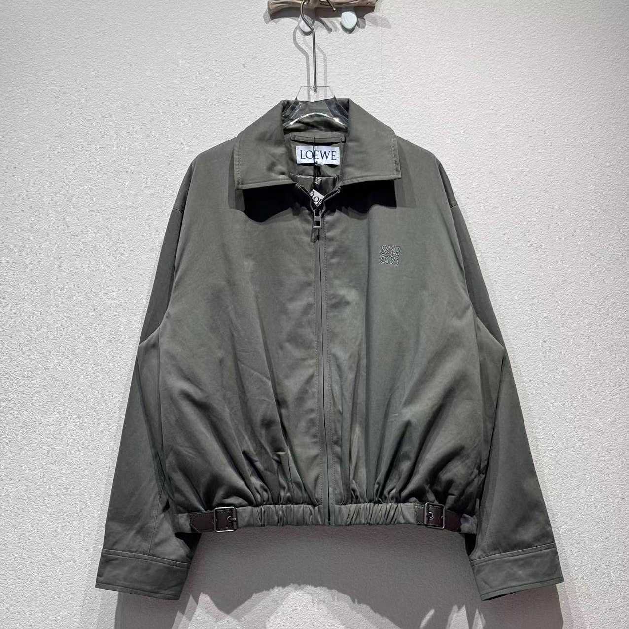 Loewe Belted Jacket In Cotton - DopestKickz