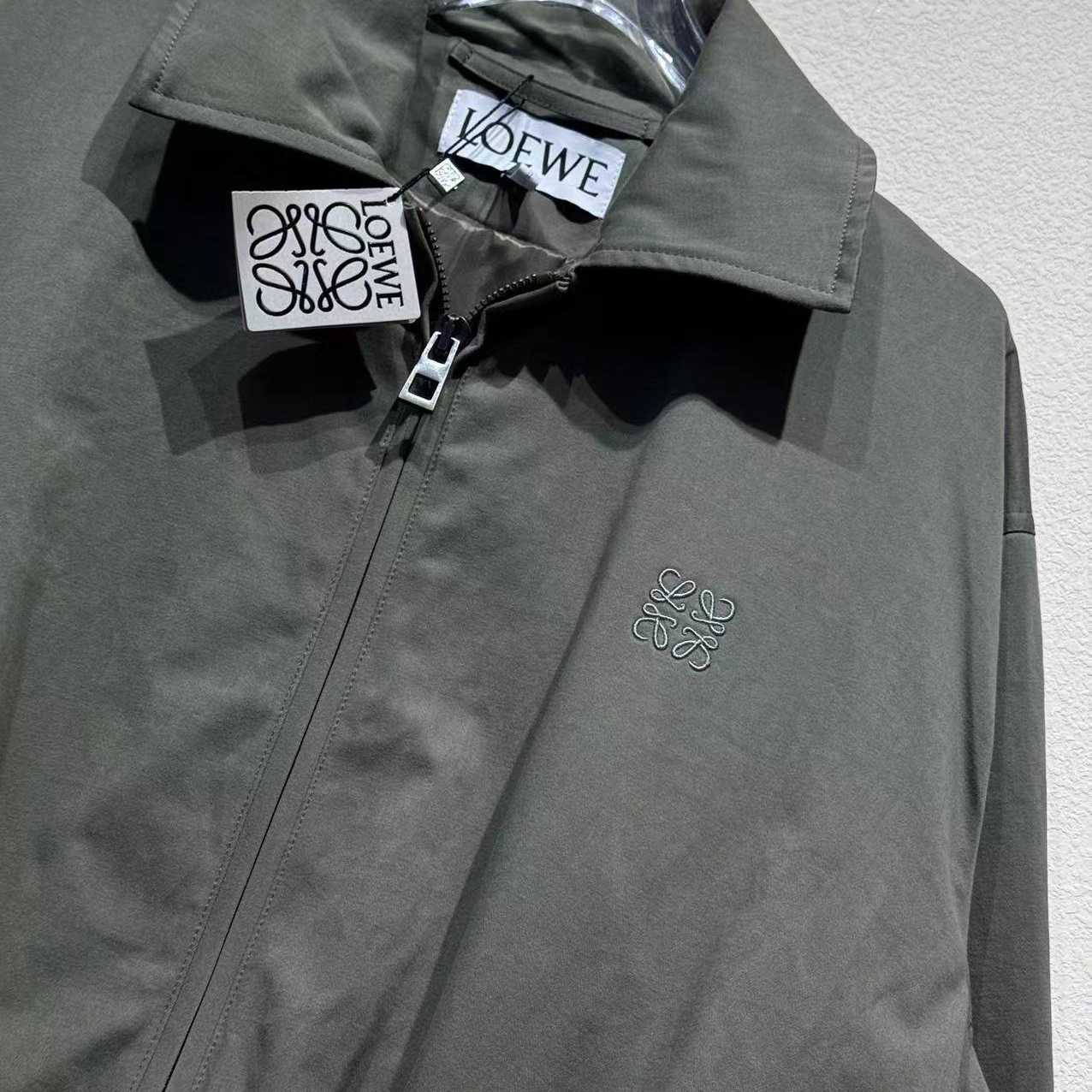 Loewe Belted Jacket In Cotton - DopestKickz