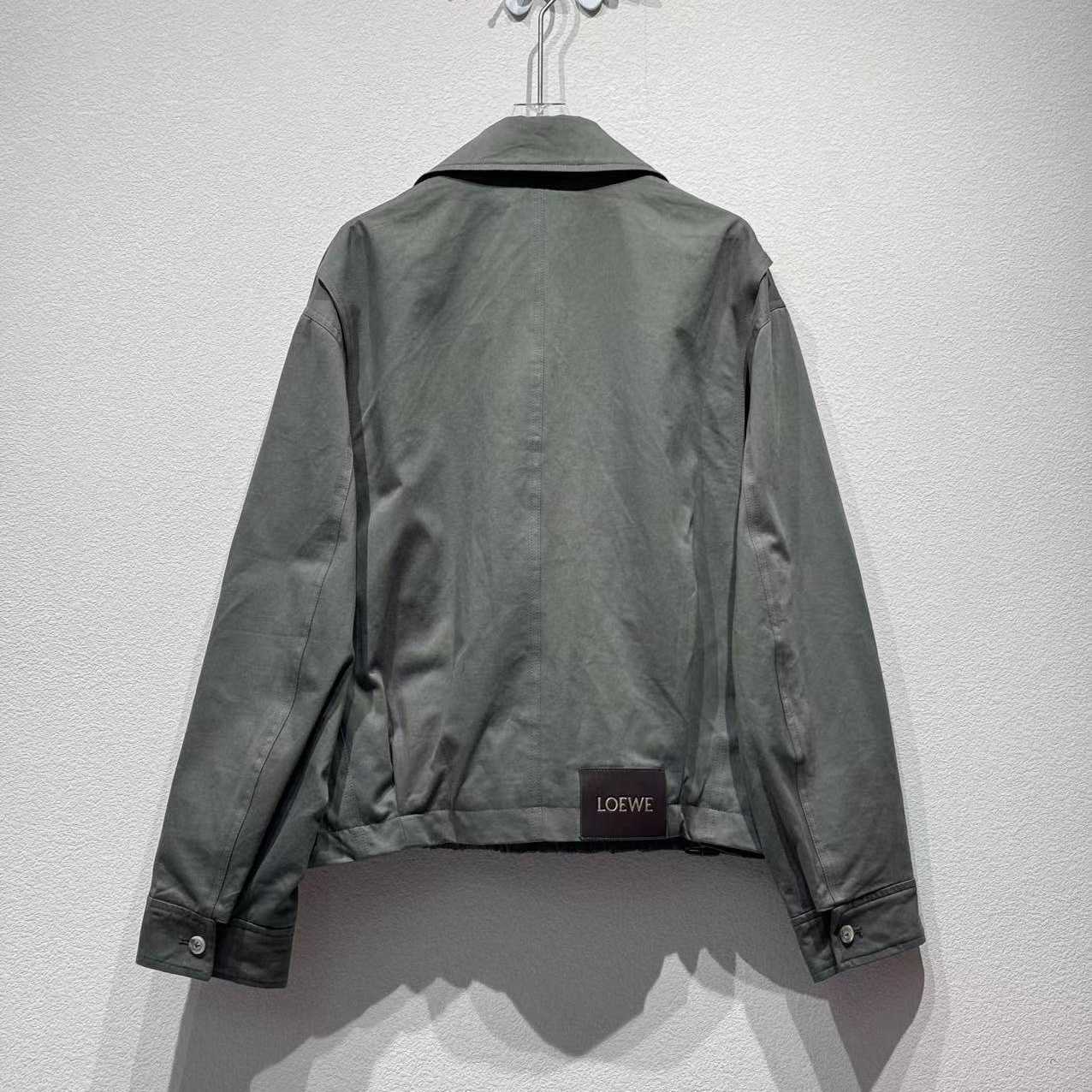 Loewe Belted Jacket In Cotton - DopestKickz