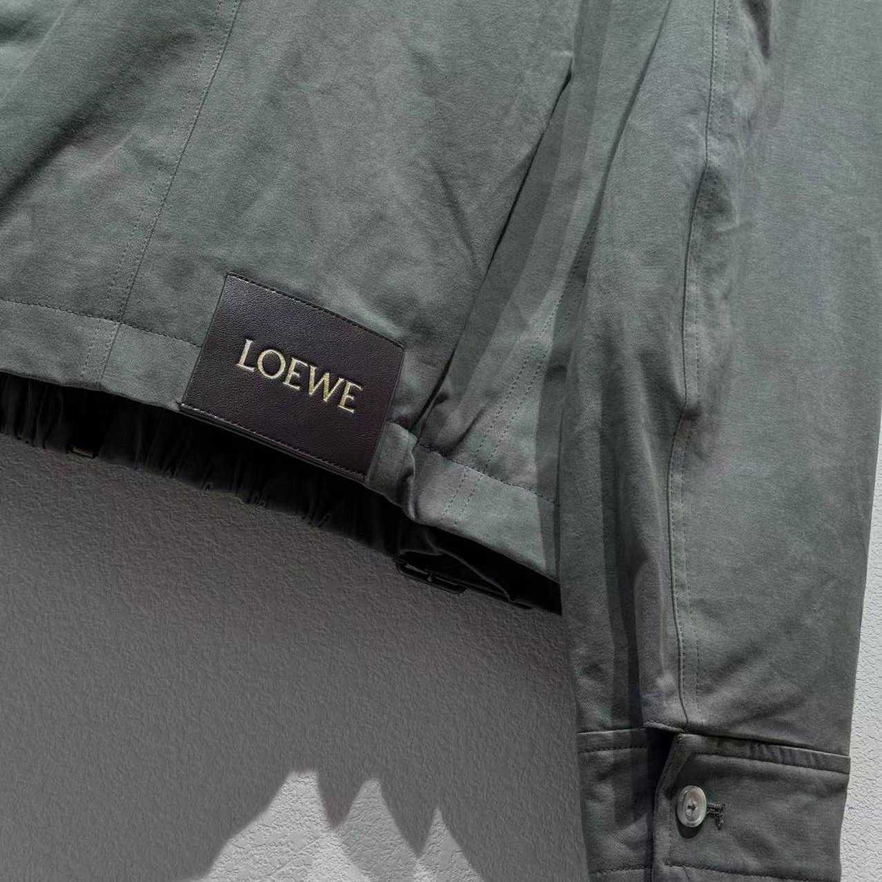 Loewe Belted Jacket In Cotton - DopestKickz