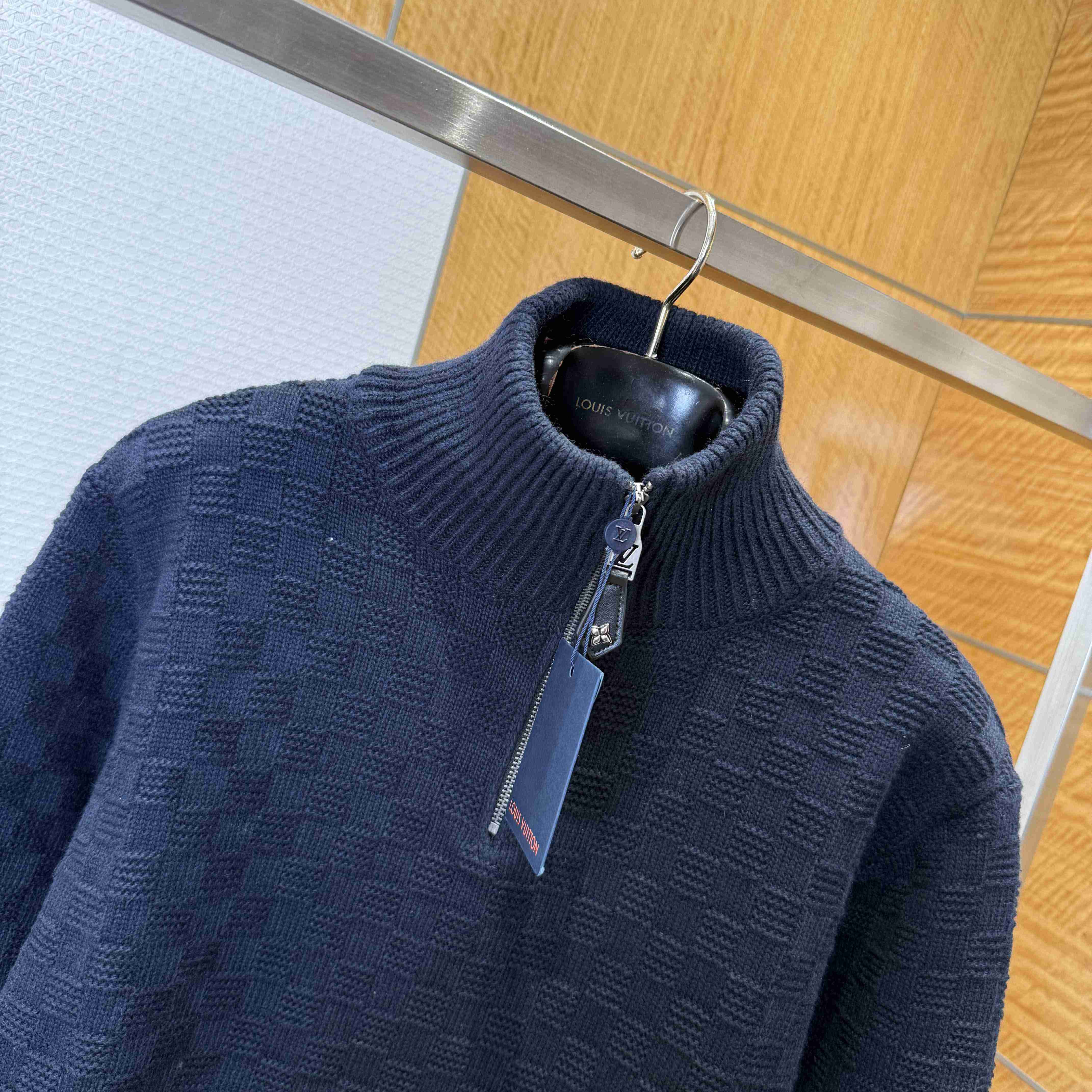 Louis Vuitton Cashmere-Wool Blend Half-Zip Pullover   1AIHNA - DopestKickz