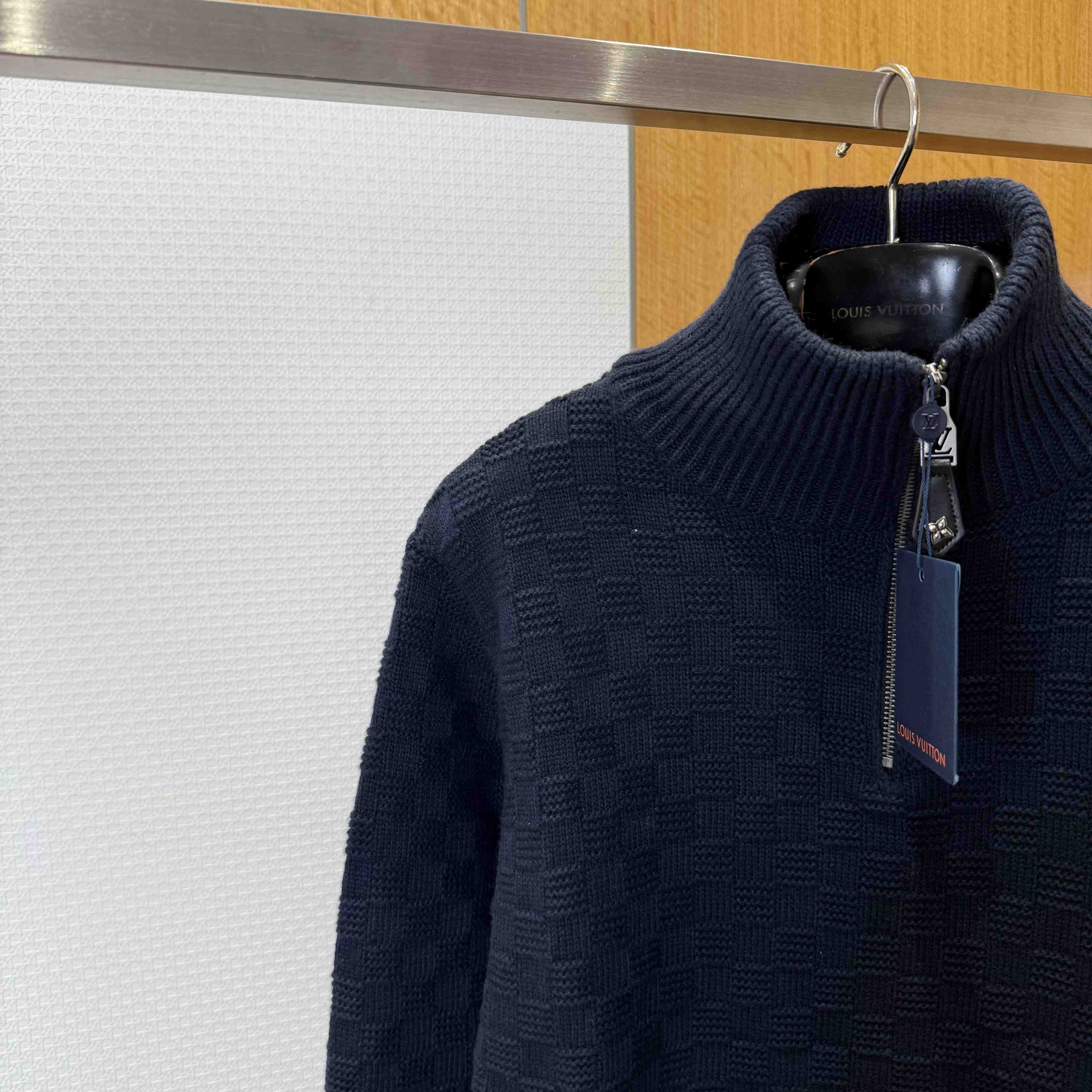 Louis Vuitton Cashmere-Wool Blend Half-Zip Pullover   1AIHNA - DopestKickz