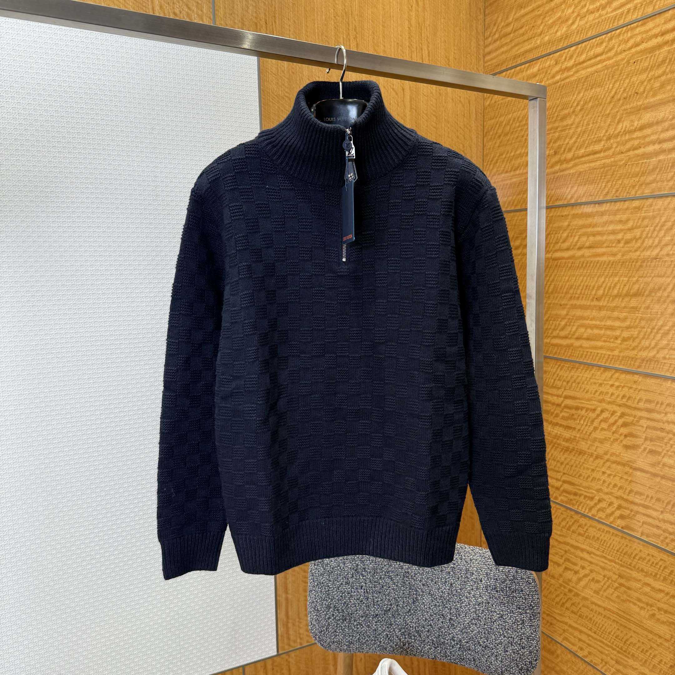 Louis Vuitton Cashmere-Wool Blend Half-Zip Pullover   1AIHNA - DopestKickz