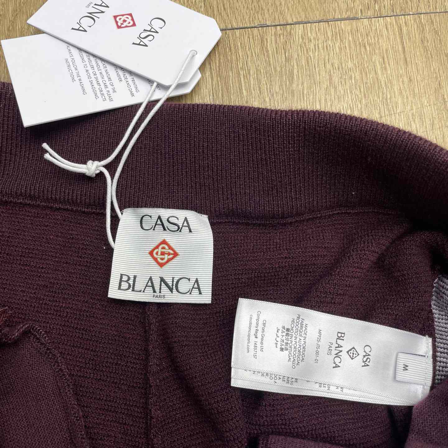 Casablanca Diagonal Tennis Merino Trousers   Z6026 - DopestKickz