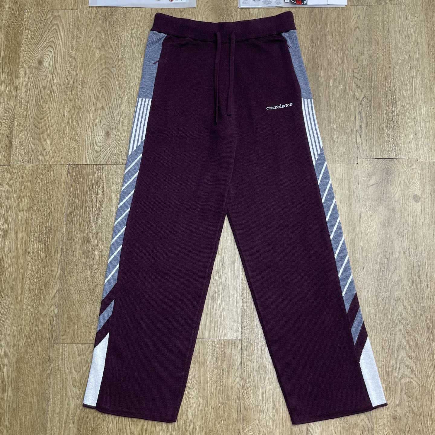 Casablanca Diagonal Tennis Merino Trousers   Z6026 - DopestKickz