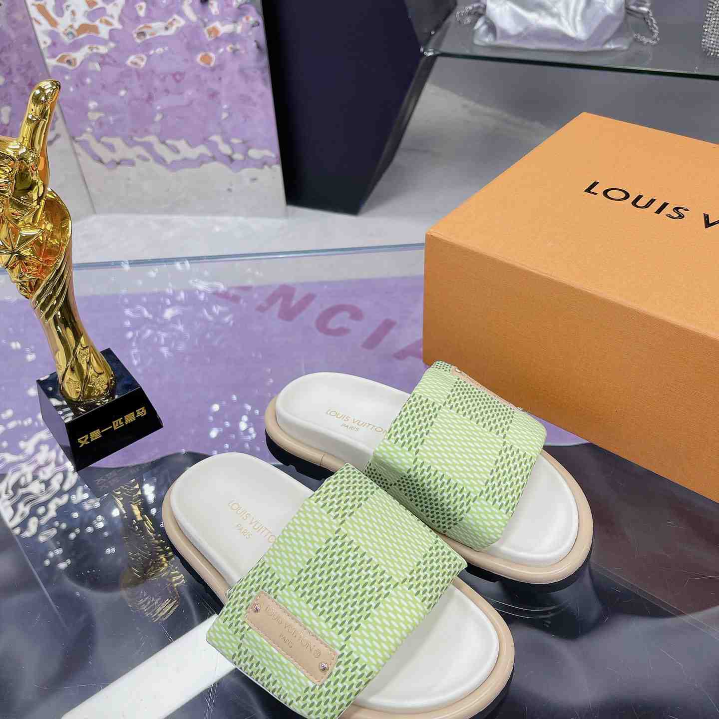 Louis Vuitton Pool Pillow Flat Comfort Mule - DopestKickz