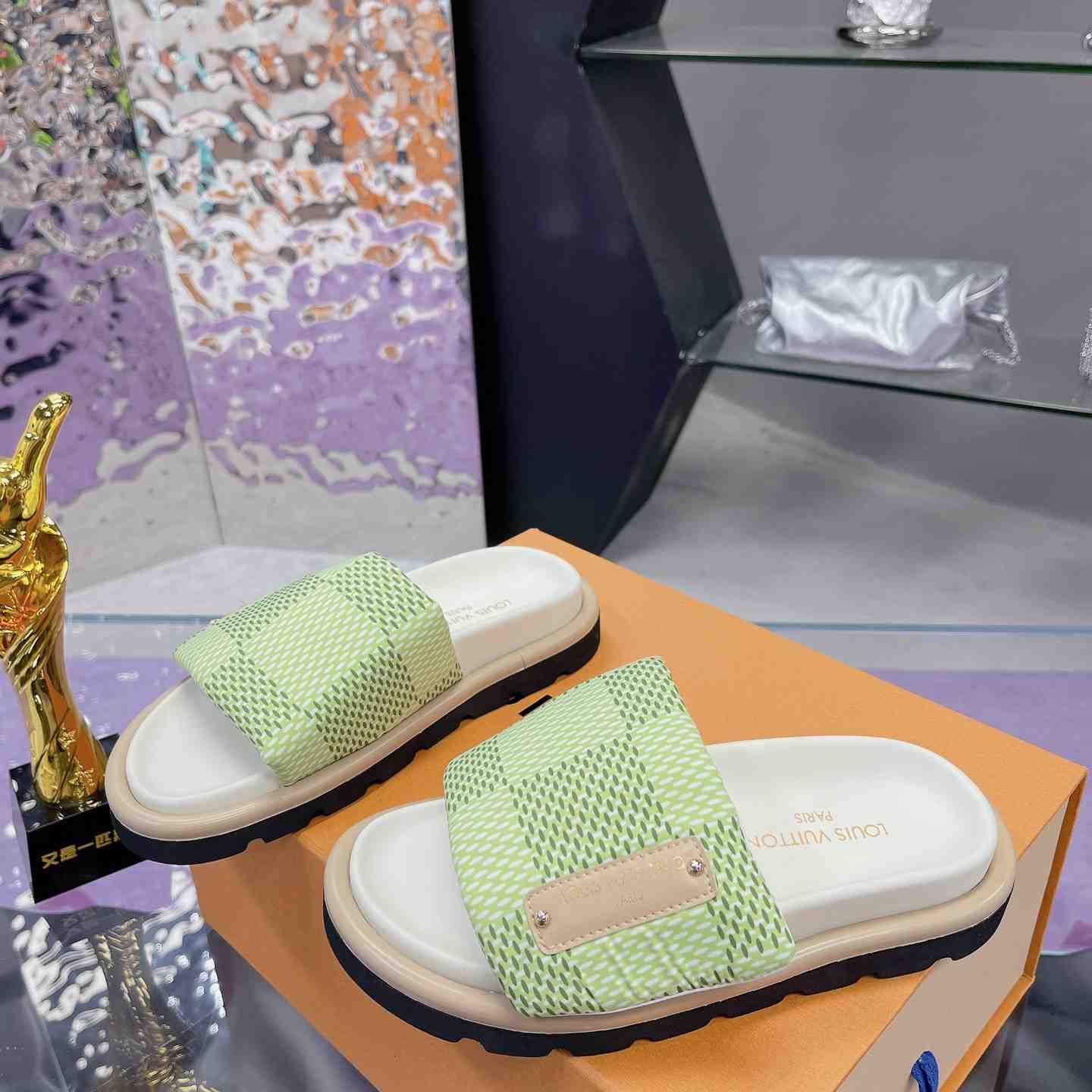 Louis Vuitton Pool Pillow Flat Comfort Mule - DopestKickz