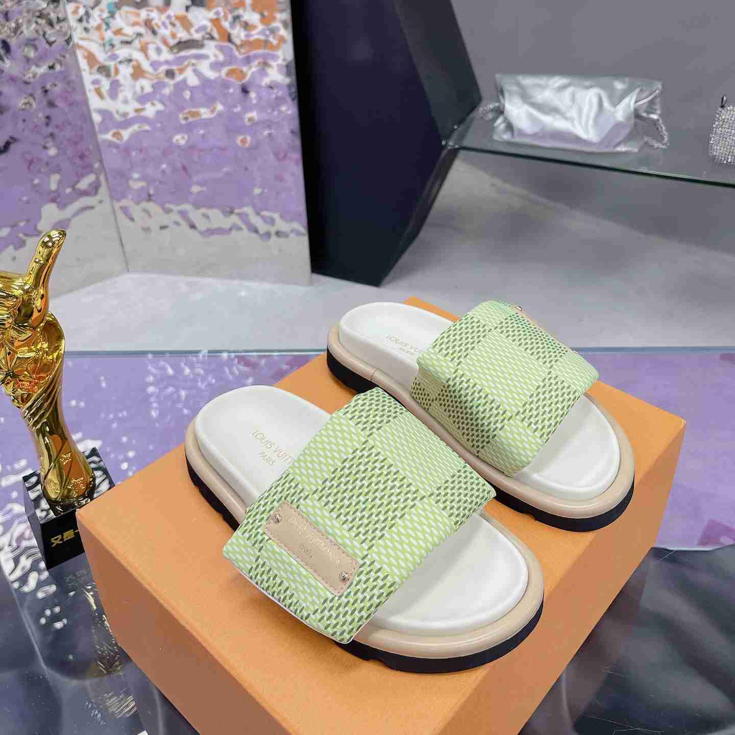 Louis Vuitton Pool Pillow Flat Comfort Mule - DopestKickz