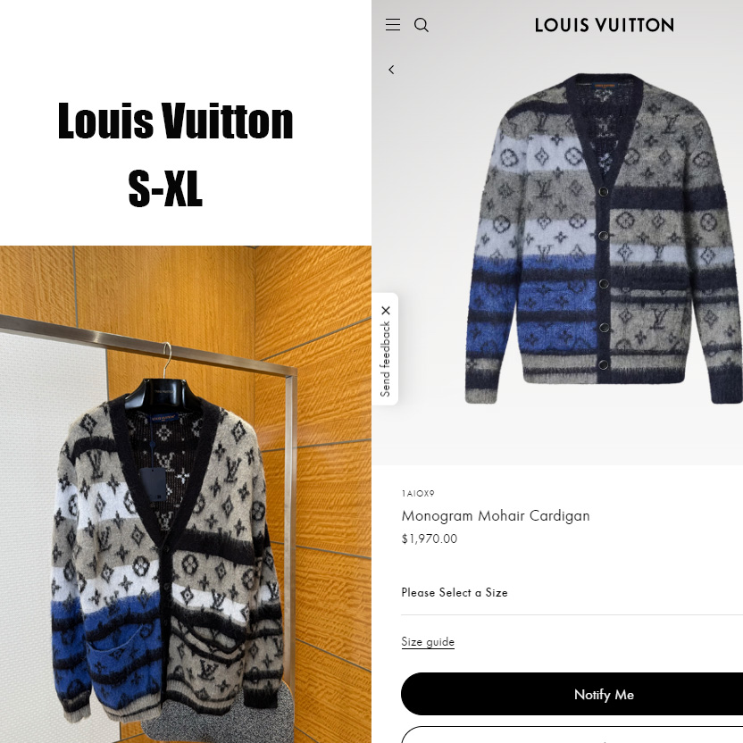 Louis Vuitton Monogram Mohair Cardigan   1AIOX9 - DopestKickz