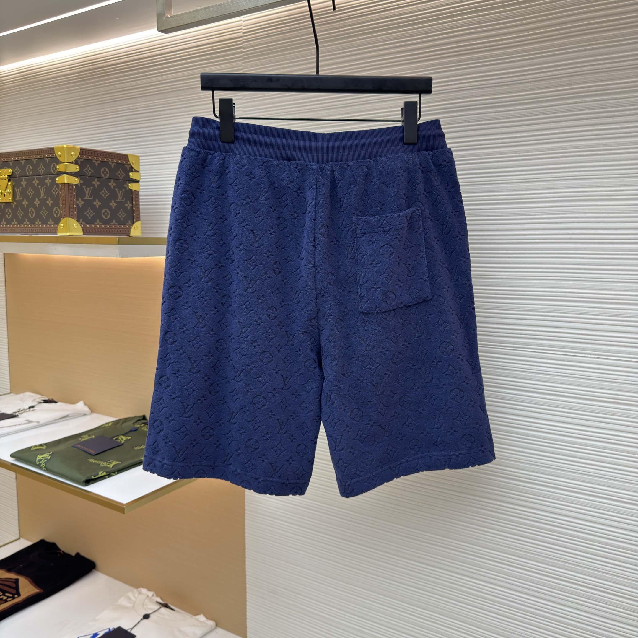 Louis Vuitton Monogram French Terry Shorts    1AHUX6 - DopestKickz